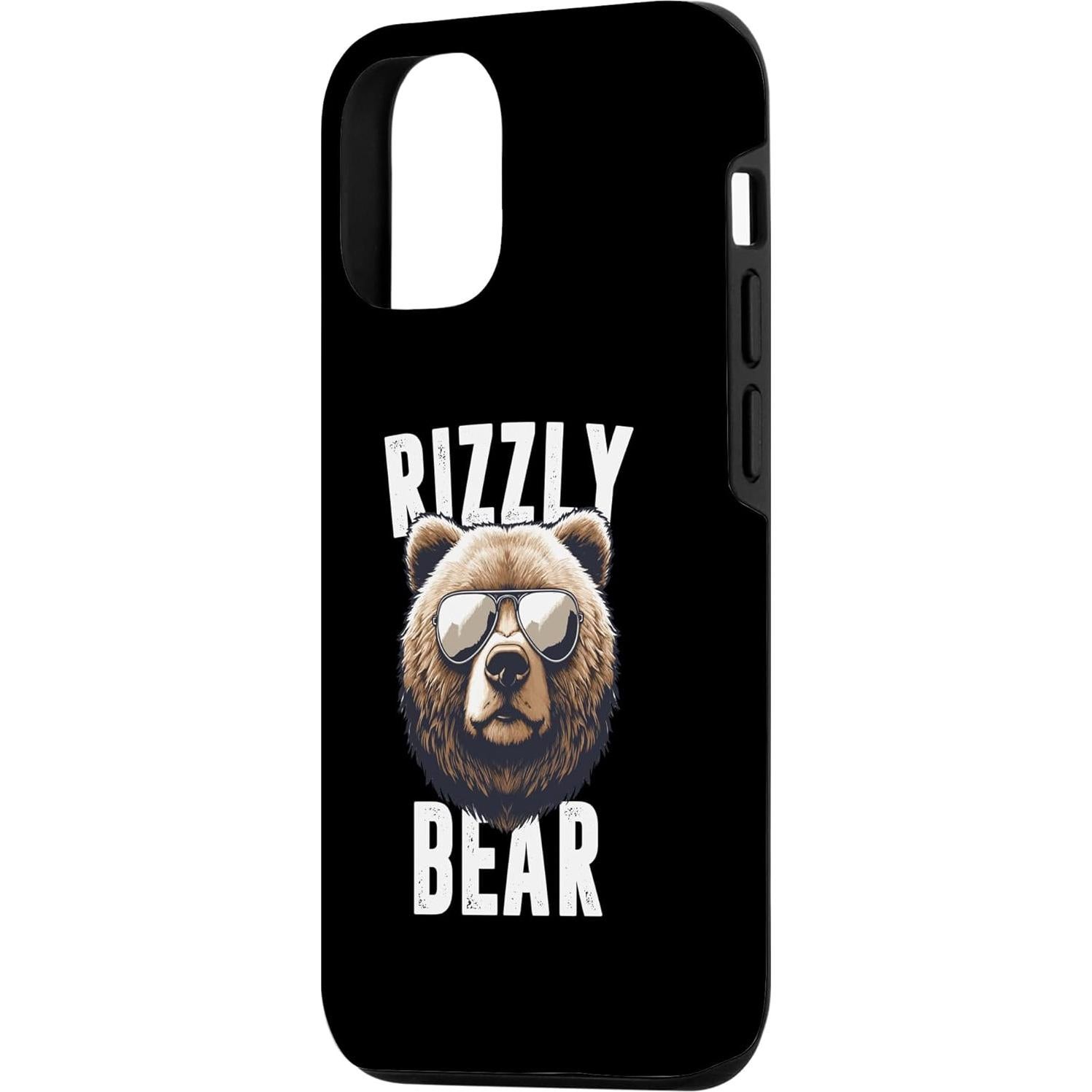 Funda Protectora iPhone 13 Oso Rizzly Gafas Retro 153g