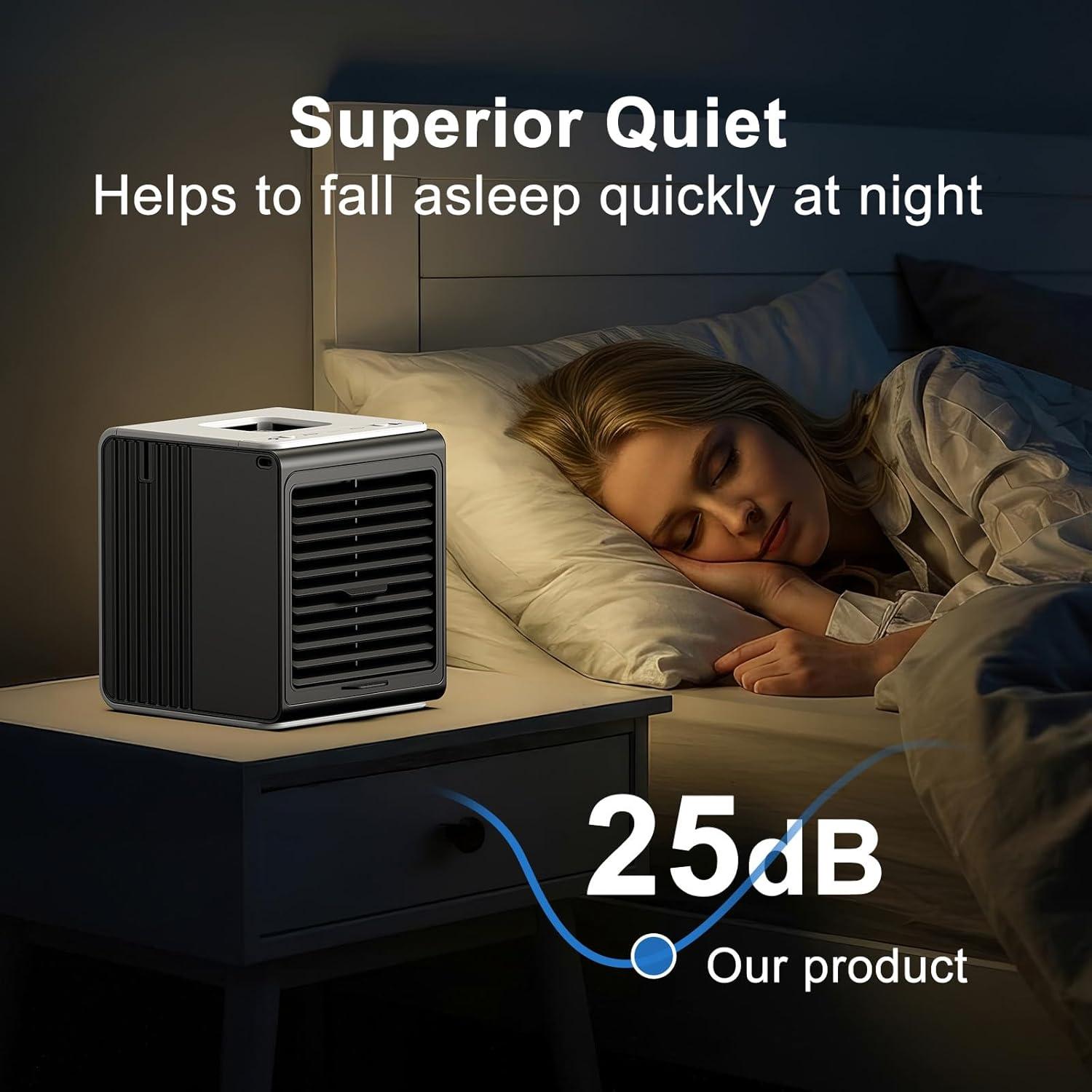 Aire Acondicionado Mini Portátil BIESQYA 3-en-1 1.06 kg