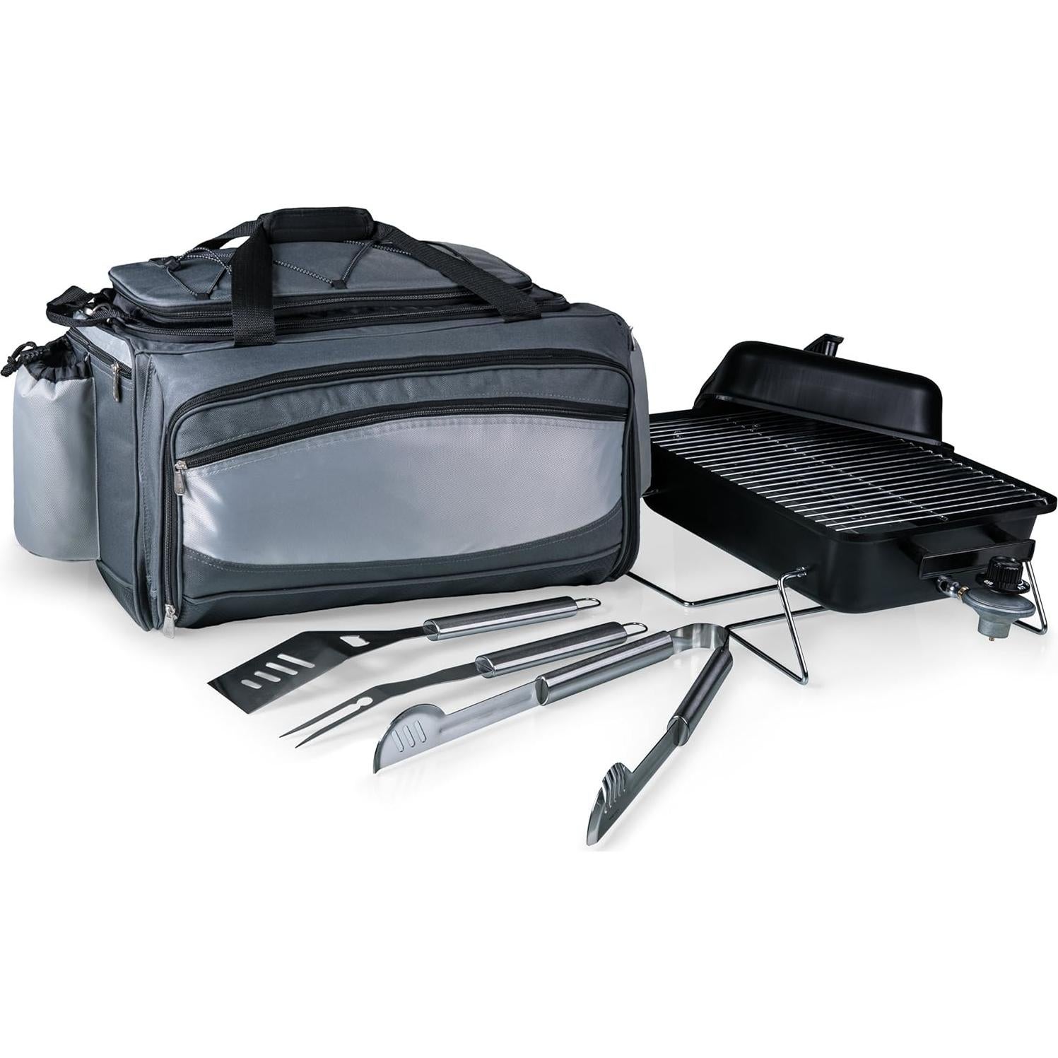 Set de BBQ y Cooler Portátil Vulcan Picnic Time 53.3x37.1cm