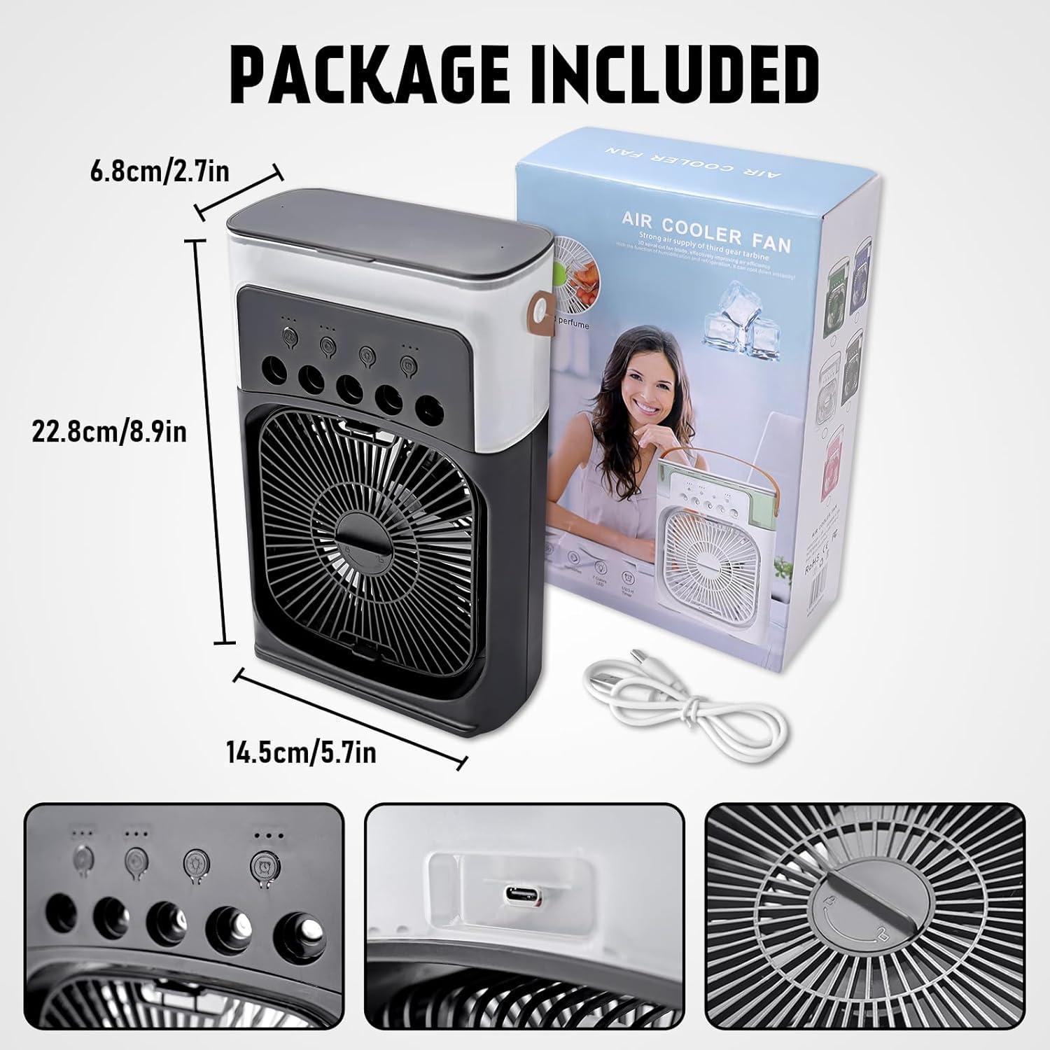 Ventilador Portátil de Nebulización Myplinar 01, 3 Velocidades, 600mL