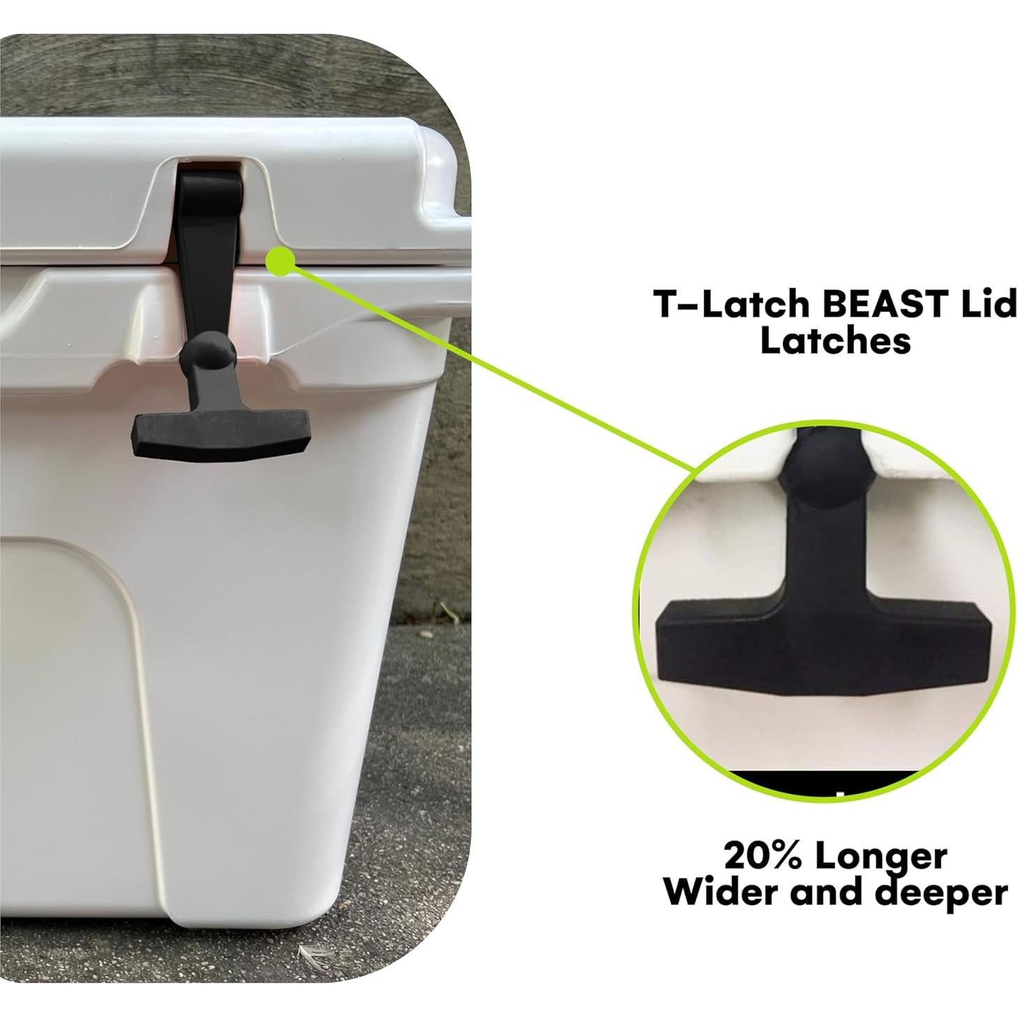 Pestillos de Reemplazo Beast Cooler para Yeti y RTIC - 2 Pack