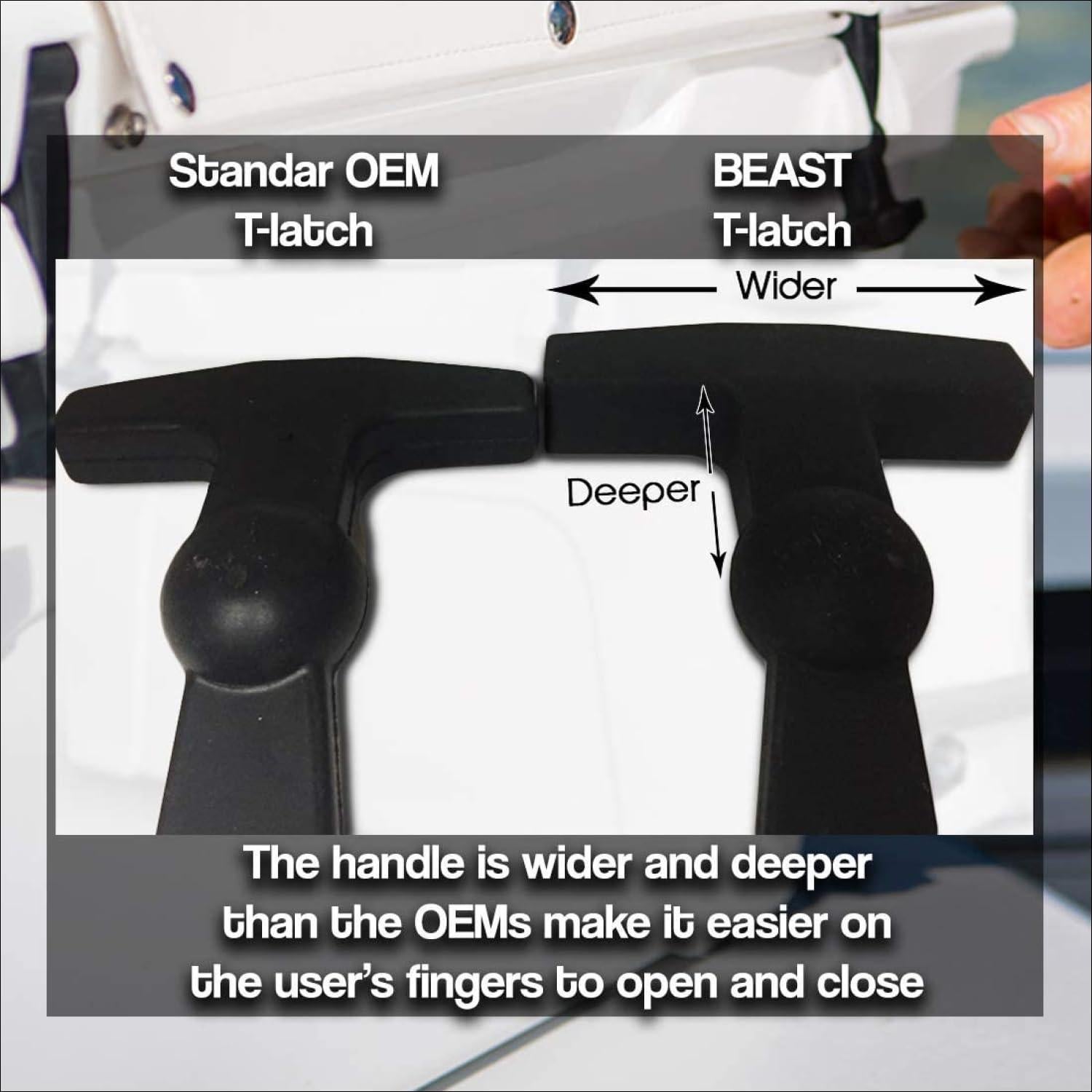 Pestillos de Reemplazo Beast Cooler para Yeti y RTIC - 2 Pack