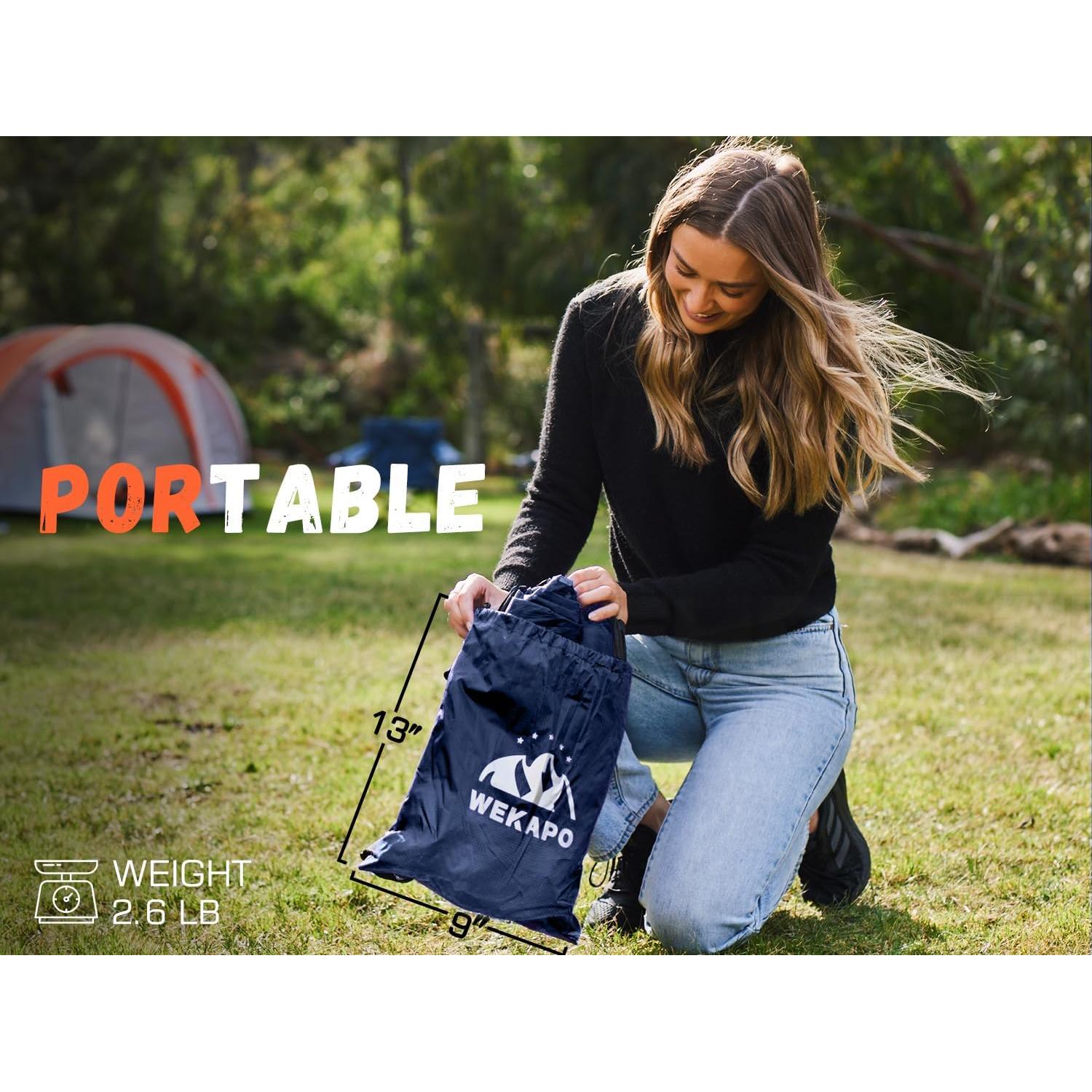 WEKAPO Inflatable Sun Lounger, Air Sofa, Hammock, Portable, Waterproof and Leak-Proof, Ideal for Backyard, Beach, Travel, Camping, Picnics and Music Festivals