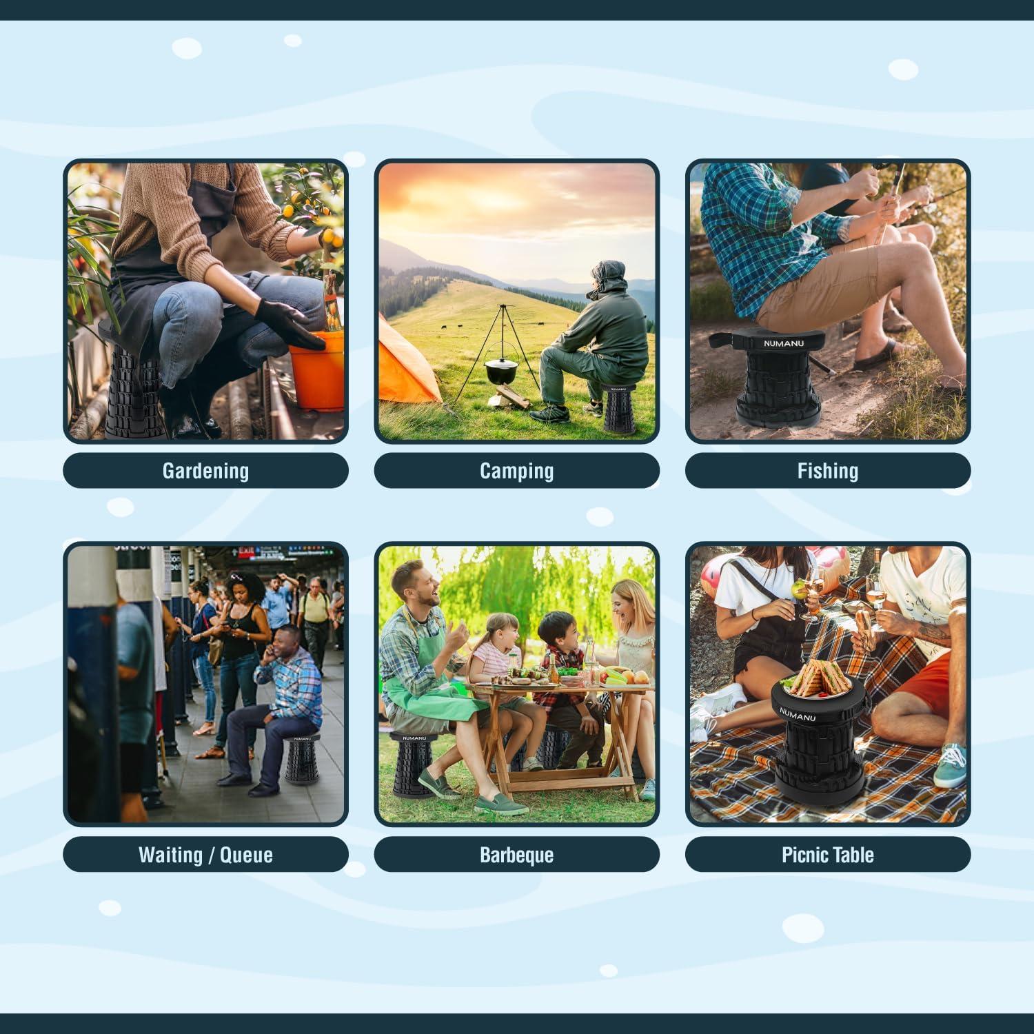 Juego de 2 Sillas Plegables NUMANU 2025 Ajustables 620lb