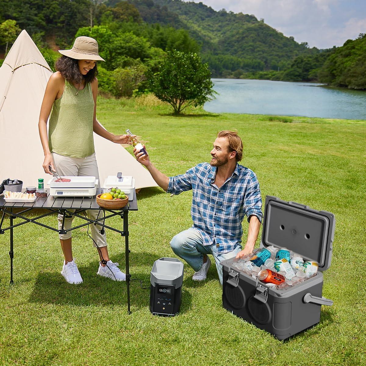 Enfriador Portátil GETUHAND 28.32L con Altavoz Bluetooth