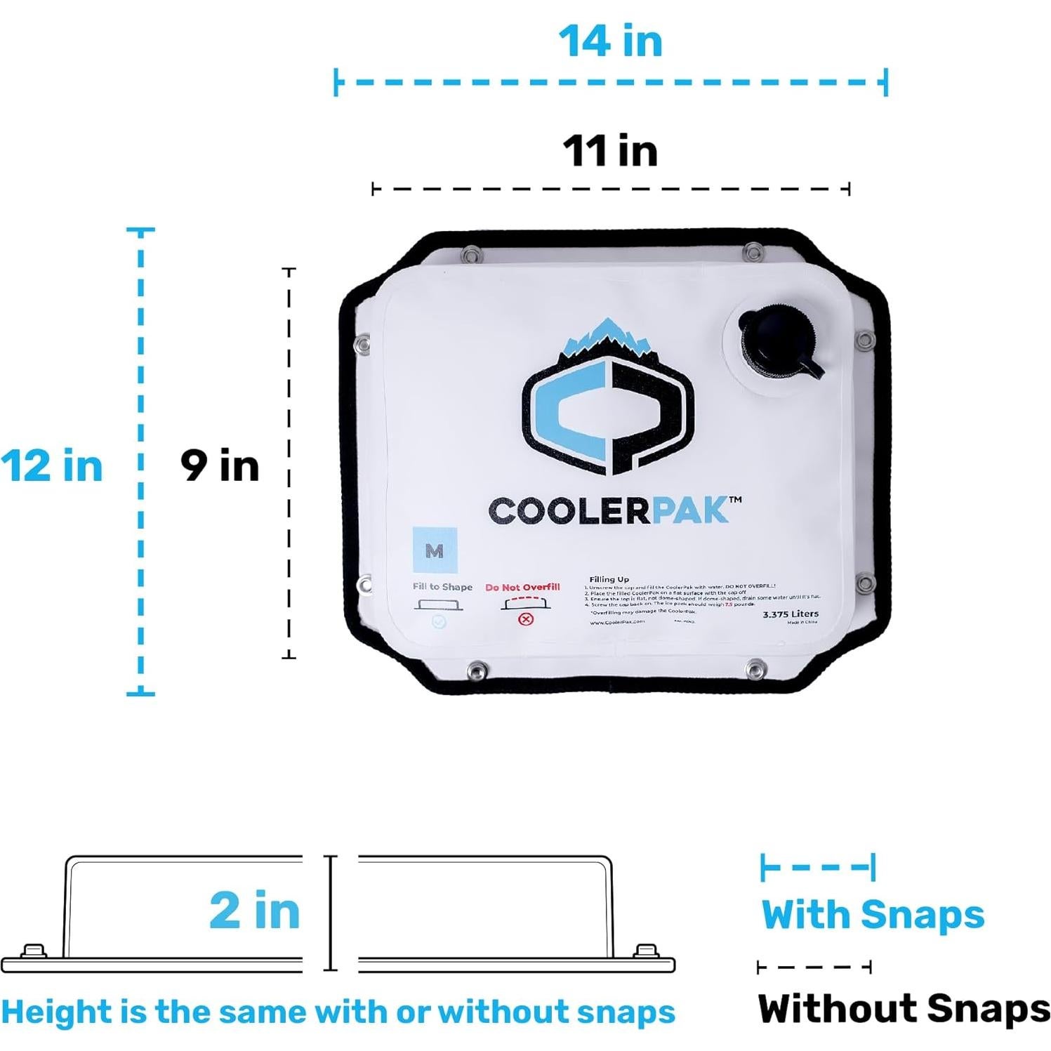 Paquete de Hielo Rellenable CoolerPak 7 kg - A Prueba de Fugas