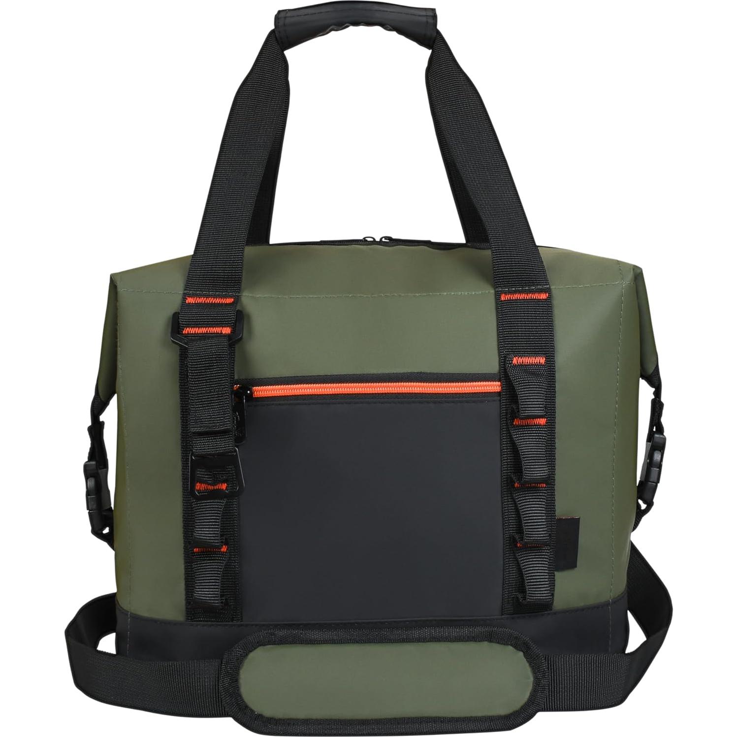 Bolsa Térmica Aislada Solaris 30 Latas Verde/Negro Plegable