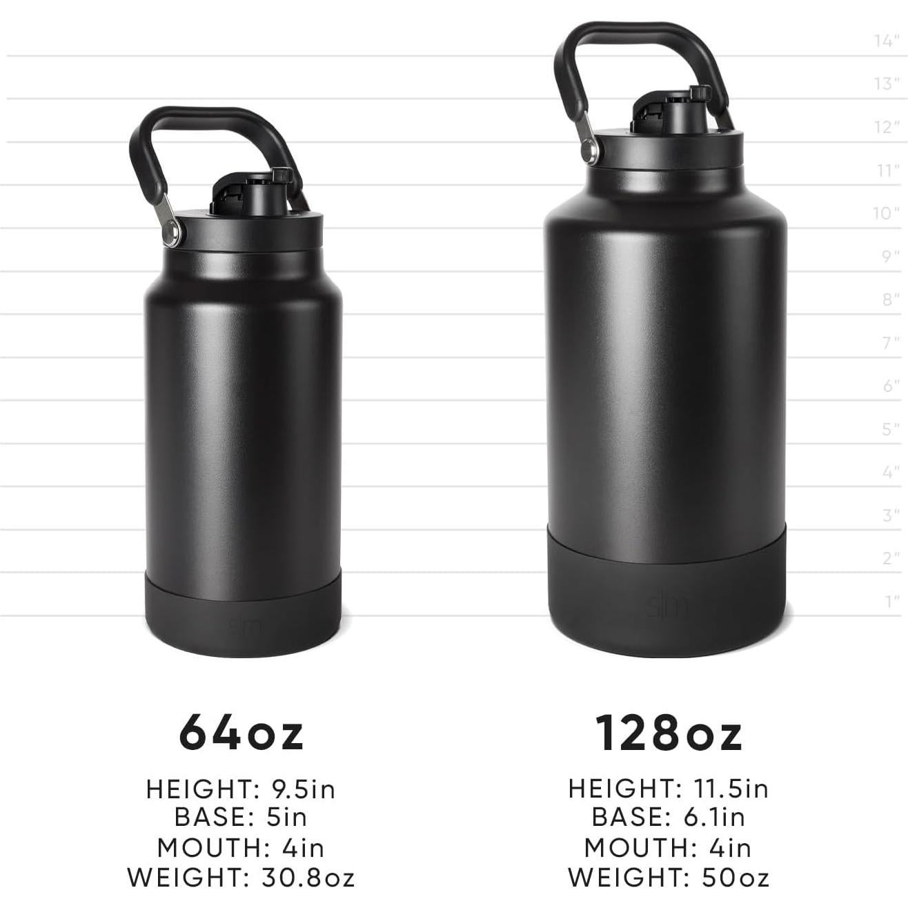 Jarra de Agua Simple Modern Trek Pivot 64oz Acero Inoxidable Bellini