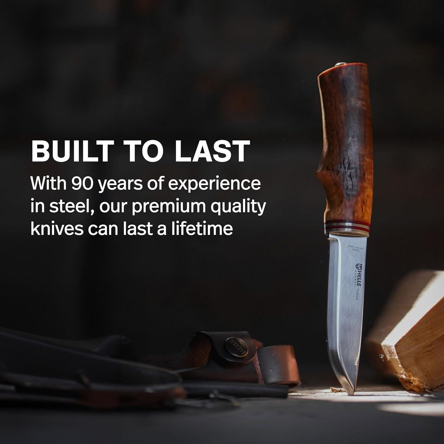 Cuchillo de Camping HELLE Futura 21.8cm Acero Inoxidable