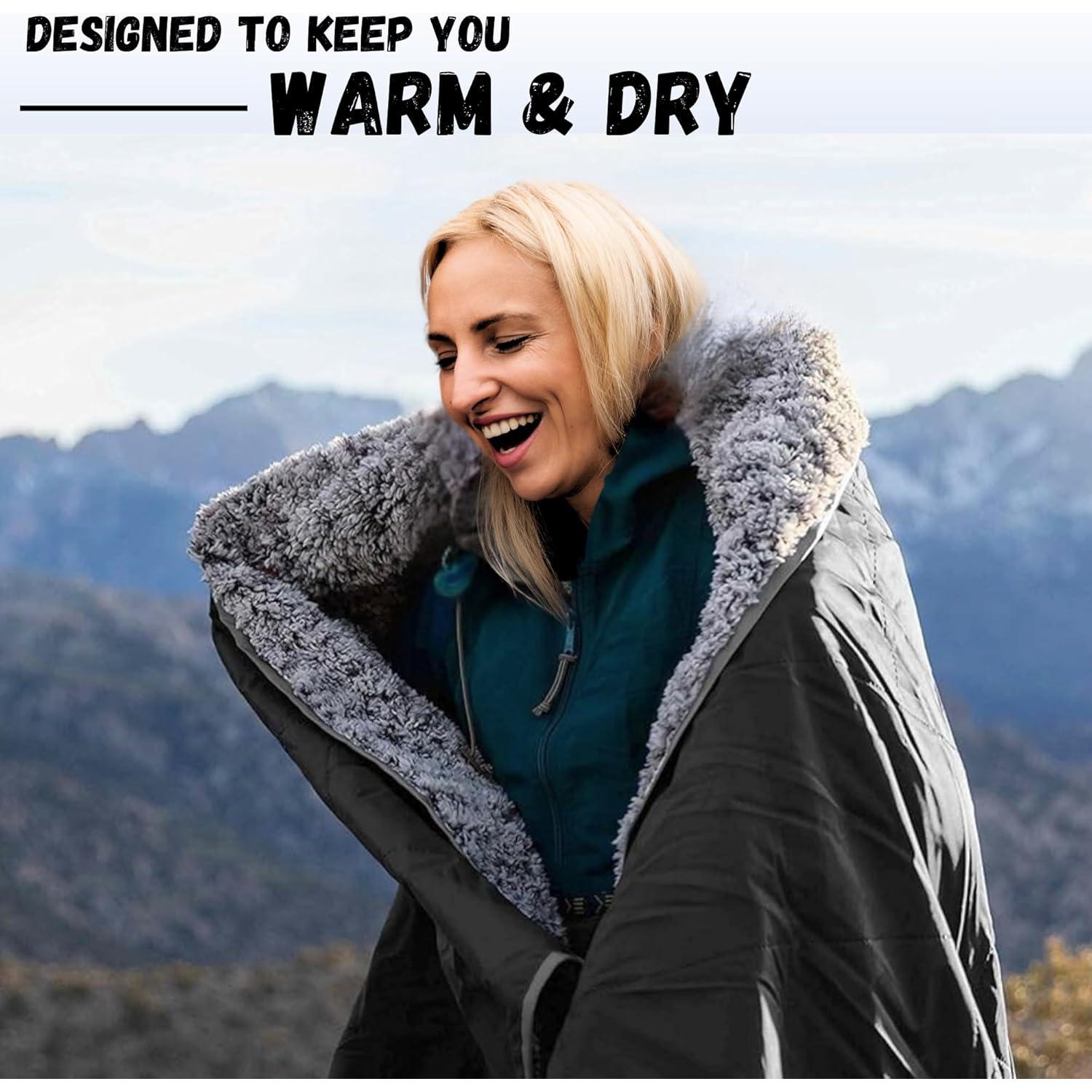 Manta de Estadio Impermeable SUITEDNOMAD 208x145cm Sherpa