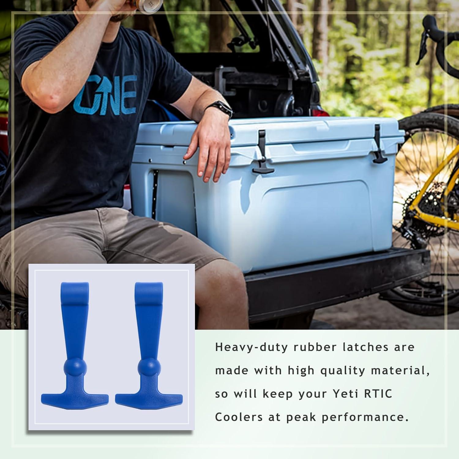 Pestillos de Enfriador Poweka Azul para Yeti y RTIC - 2 Piezas