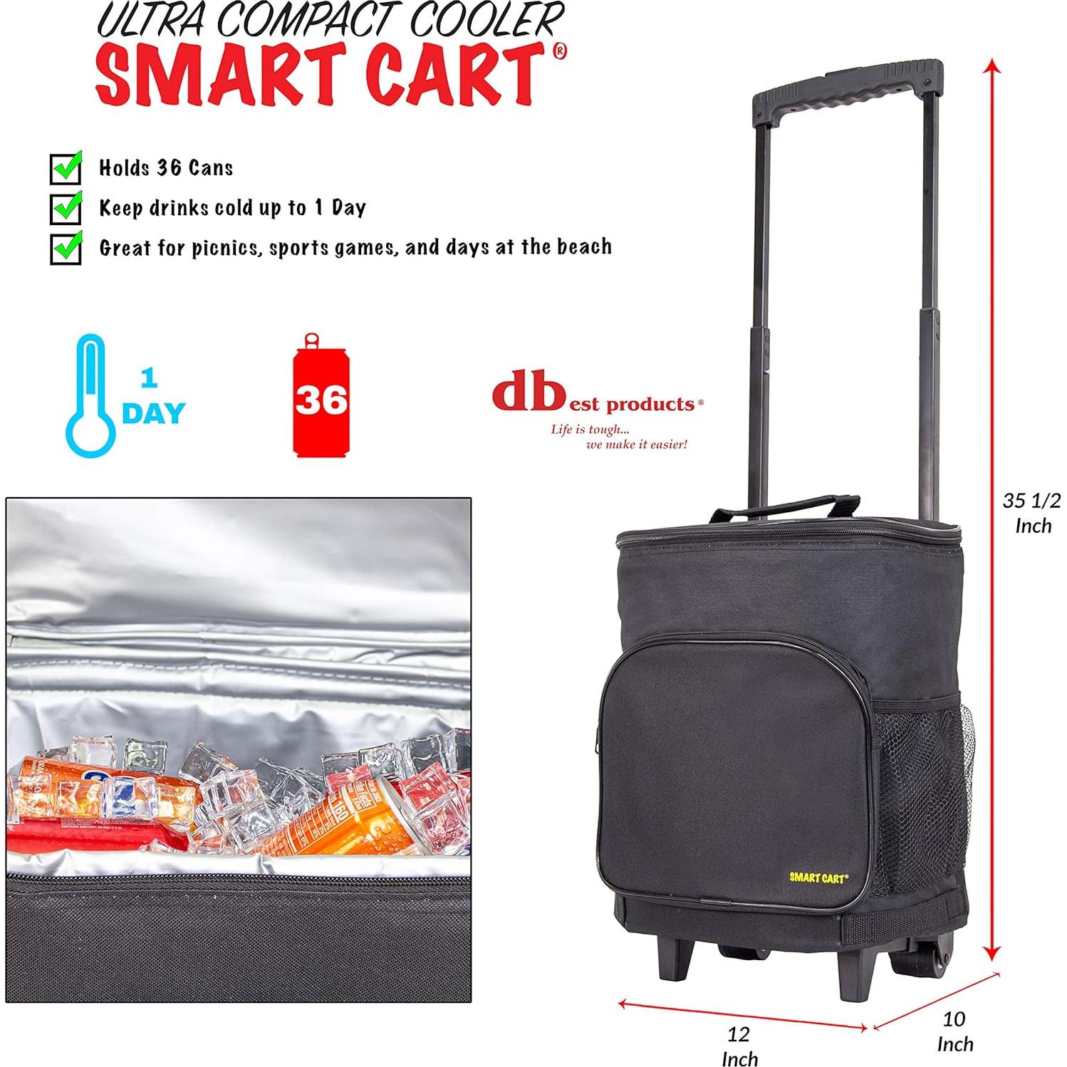 Carrito Inteligente de Enfriador Plegable dbest Products 15.14L Negro