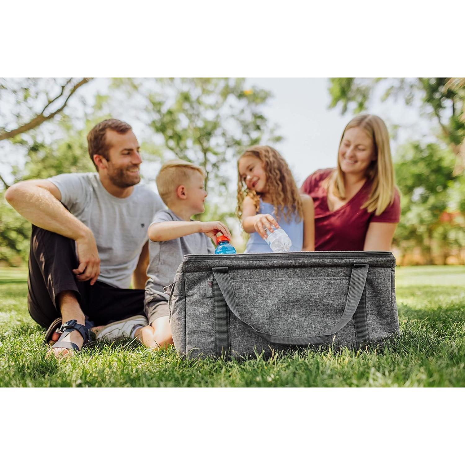 Enfriador Aislado Colapsable 64 Latas PICNIC TIME Gris