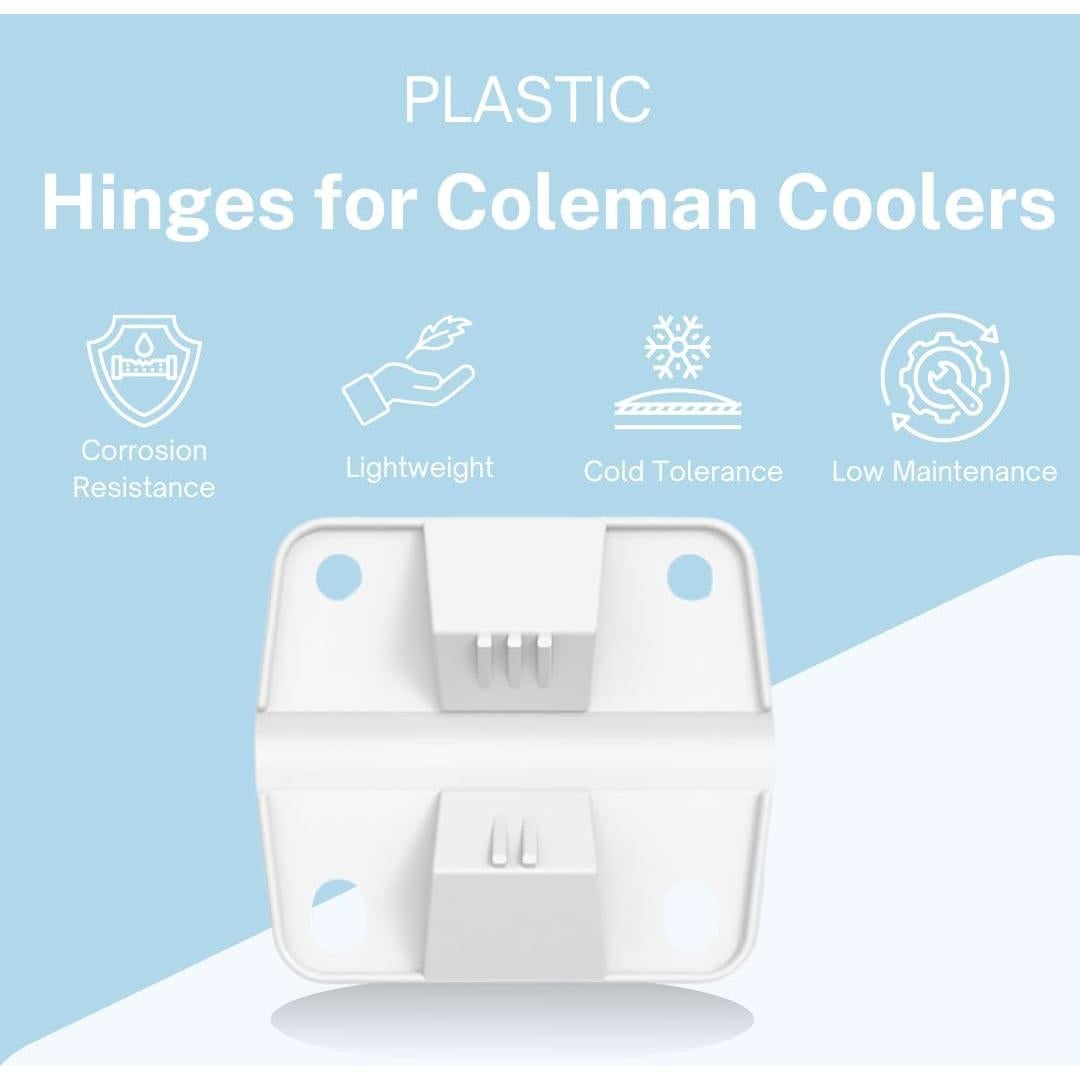 Reemplazo de Bisagras para Enfriadores Coleman Telehybrid - Paquete de 4