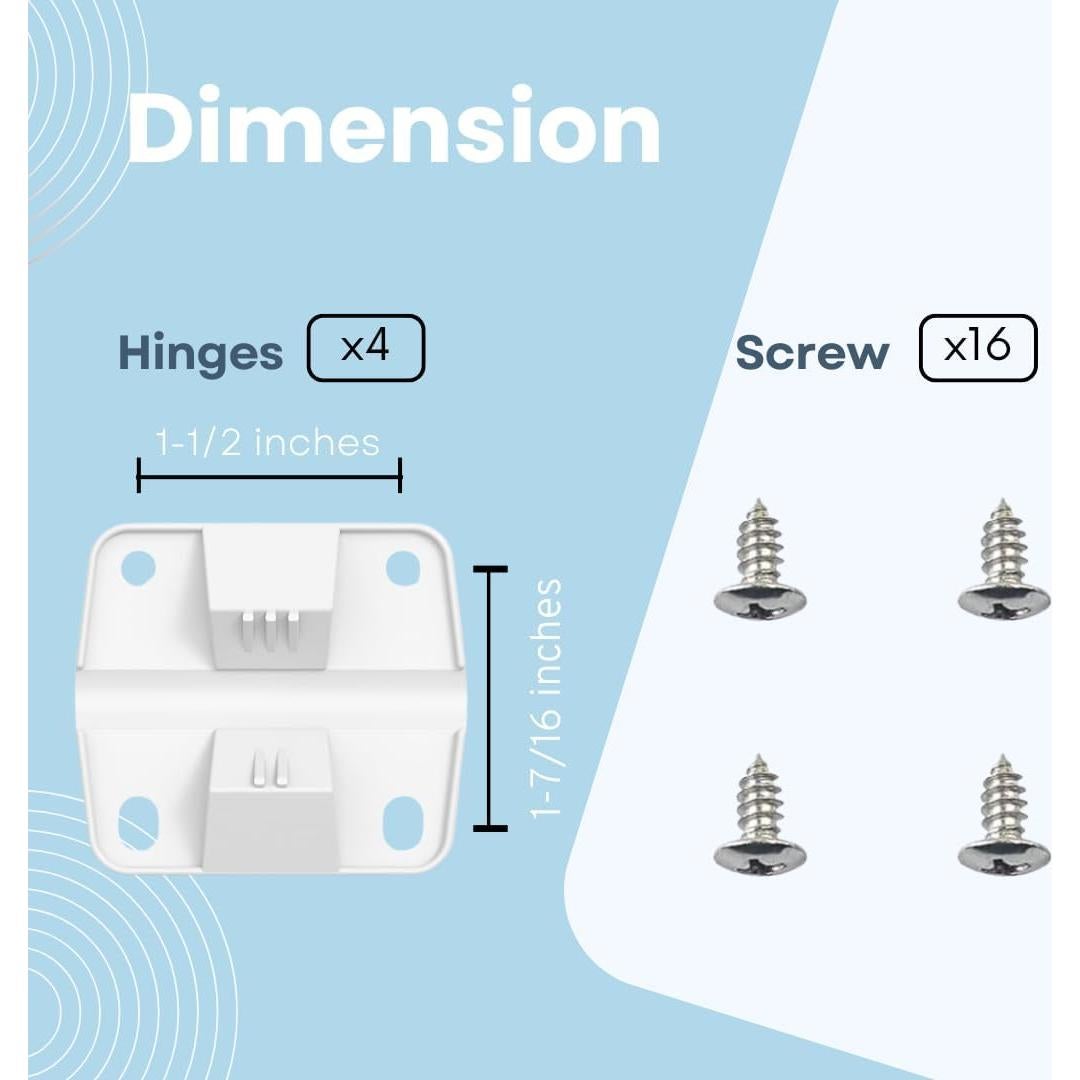 Reemplazo de Bisagras para Enfriadores Coleman Telehybrid - Paquete de 4