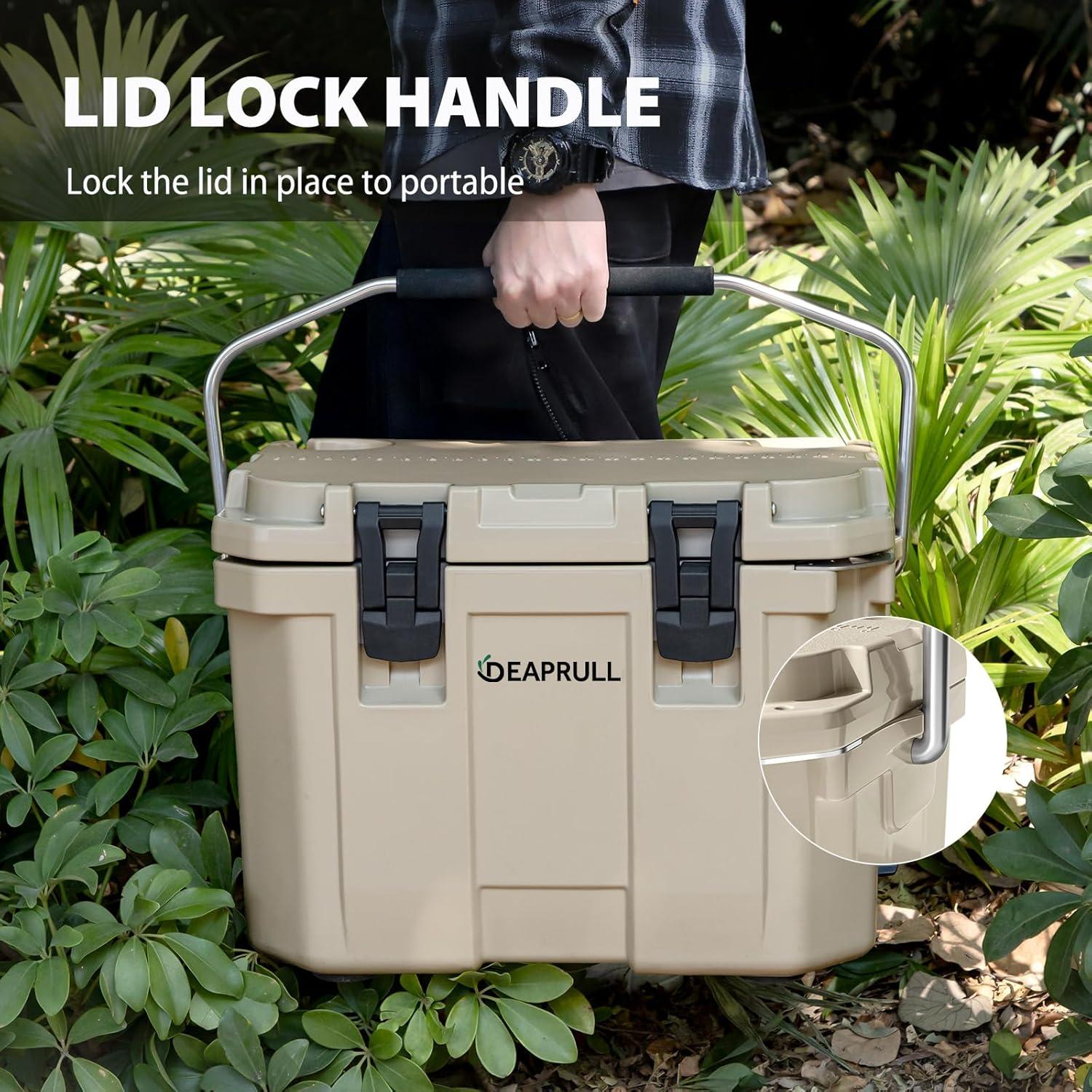 Enfriador Duro DEAPRULL 30QT Aislado para Camping y Playa