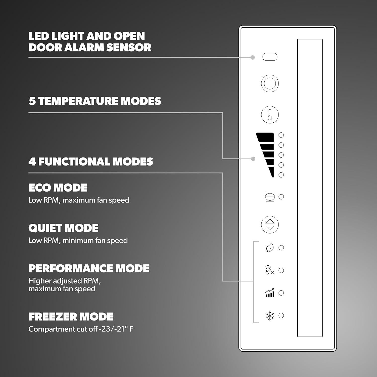 Refrigerador Dometic NRX 50C 44L Compresor Plata Oscuro