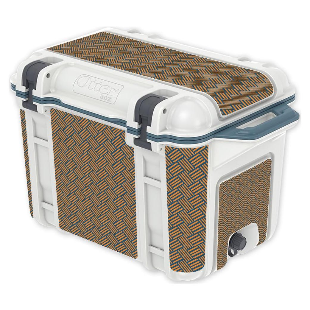 Piel de Vinilo MightySkins para Enfriador OtterBox 45 qt - Naranja Azul