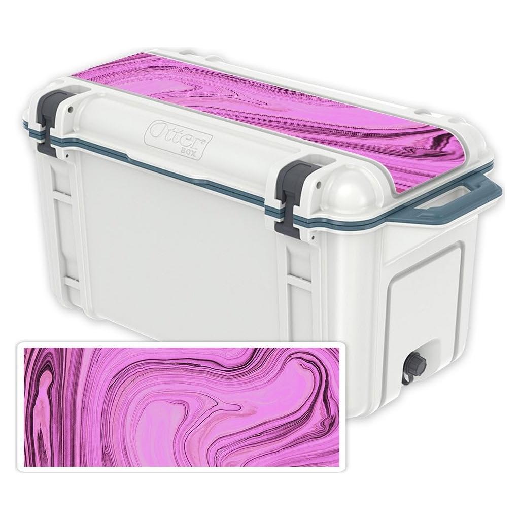 Piel de Vinilo MightySkins para Tapa Enfriador OtterBox 65 qt - Mármol Thai Rosa
