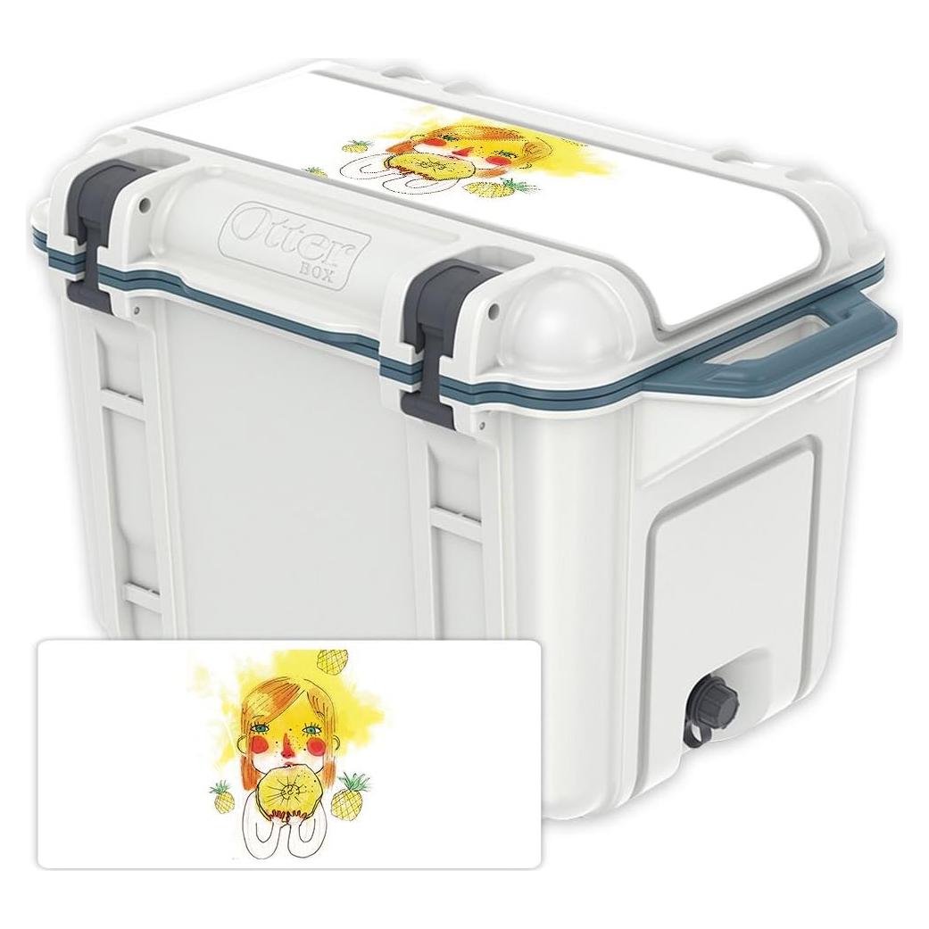 Piel de Vinilo MightySkins para Tapa Enfriador OtterBox 45 qt - Piña de Marzo