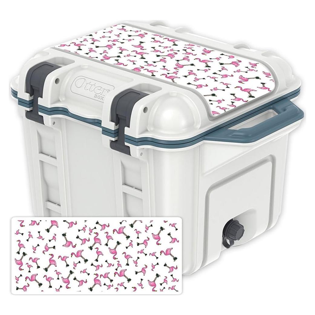 Piel Protectora MightySkins para Tapa Enfriador OtterBox 25 qt - Flamenco