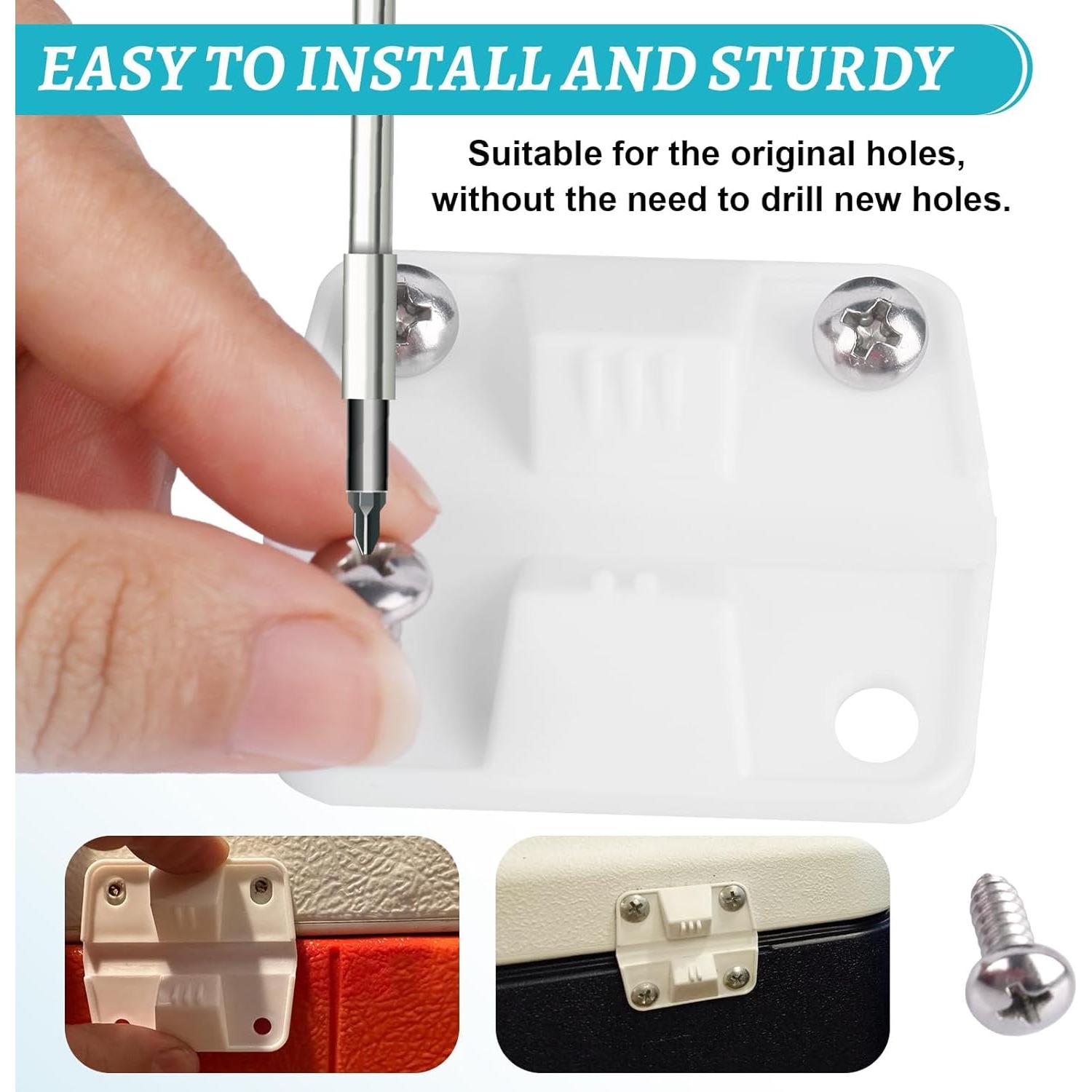 Bisagras de Plástico AFZZ para Enfriadores - Paquete de 4