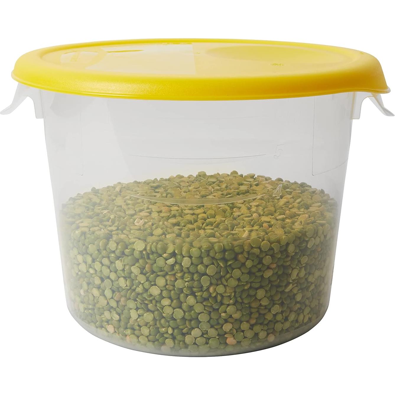 Contenedor de Almacenamiento Rubbermaid 5.68L Redondo Claro - Paquete de 12