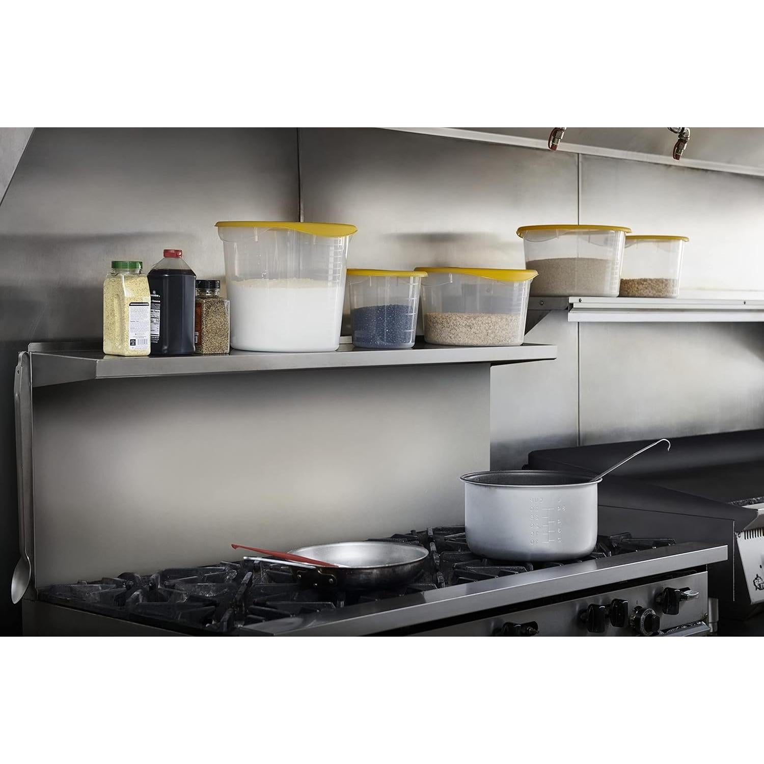 Contenedor de Almacenamiento Rubbermaid 5.68L Redondo Claro - Paquete de 12