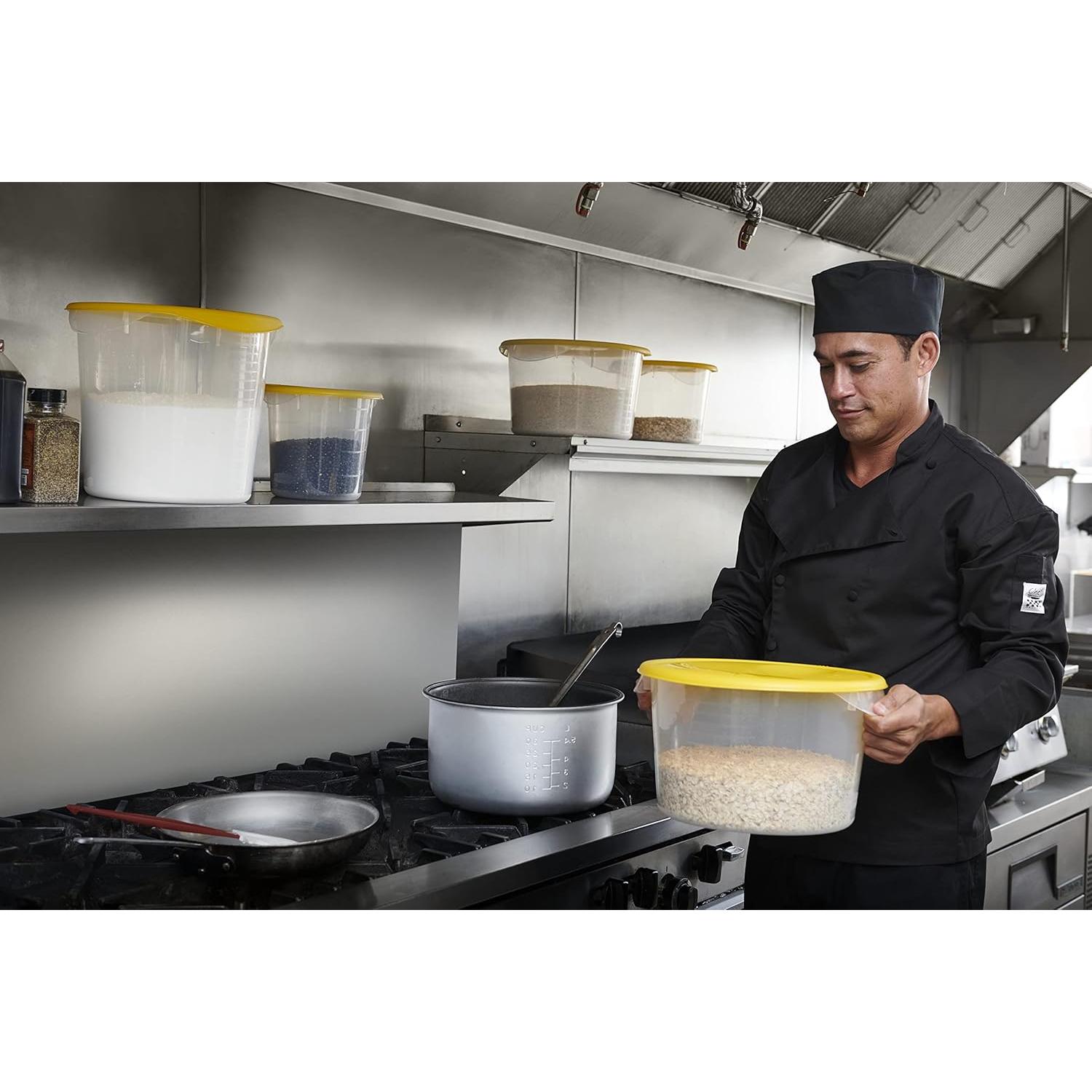 Contenedor de Almacenamiento Rubbermaid 5.68L Redondo Claro - Paquete de 12