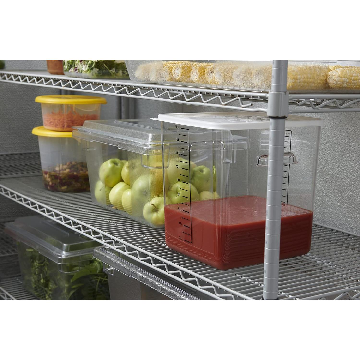 Contenedor de Almacenamiento Rubbermaid 5.68L Redondo Claro - Paquete de 12