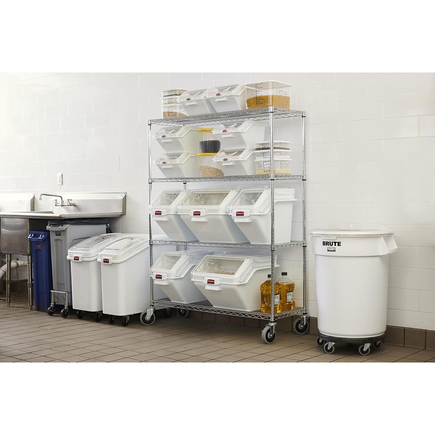 Contenedor de Almacenamiento Rubbermaid 5.68L Redondo Claro - Paquete de 12