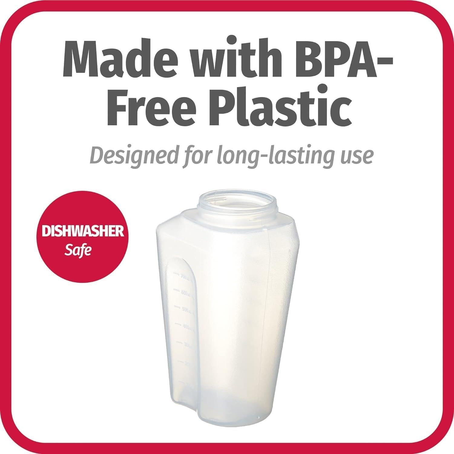 GoodCook Jarra Mezcladora 1 Cuartillo Libre de BPA - Tapa Cuadrada