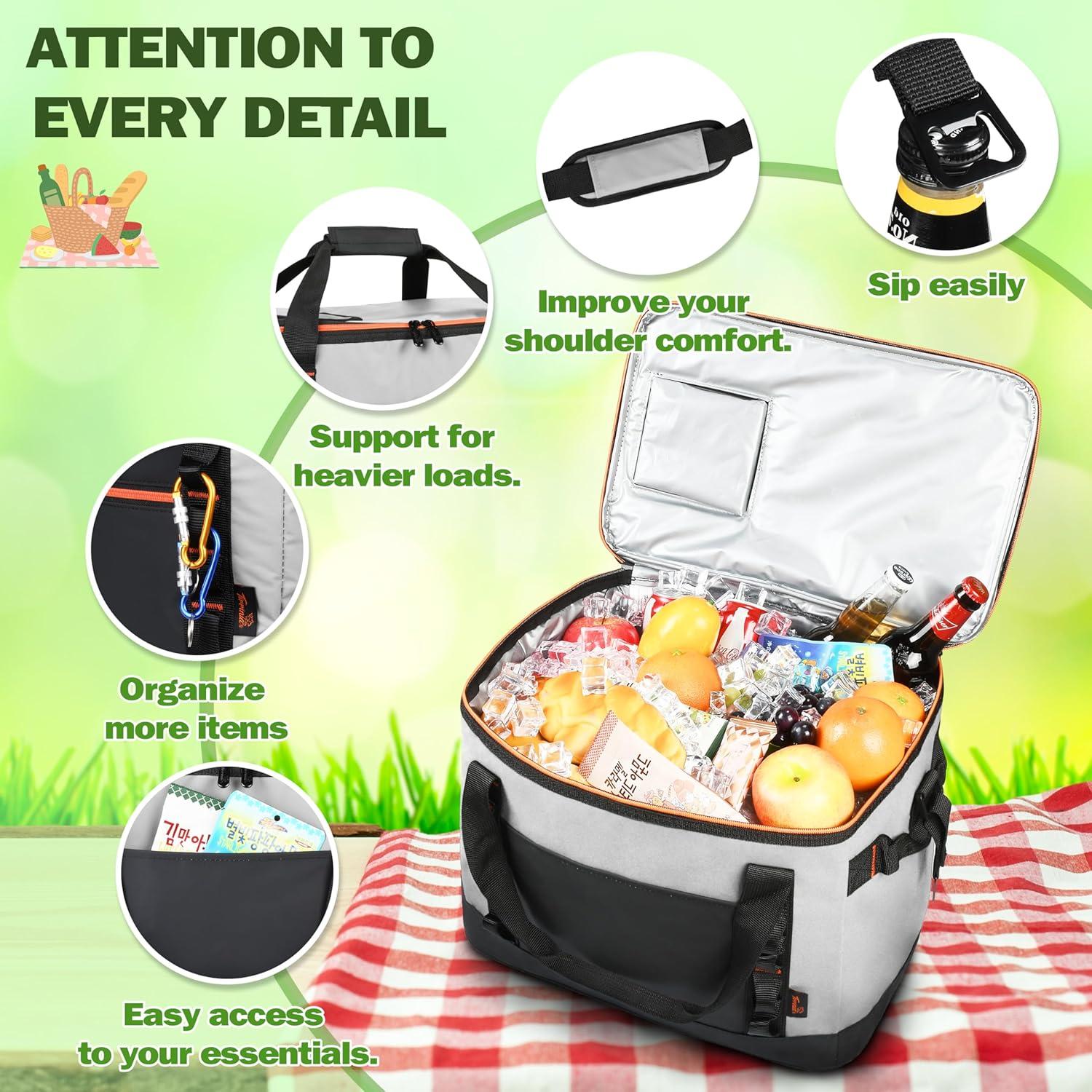 Bolsa Térmica Grande Tirrinia 48 Latas Aislada Impermeable