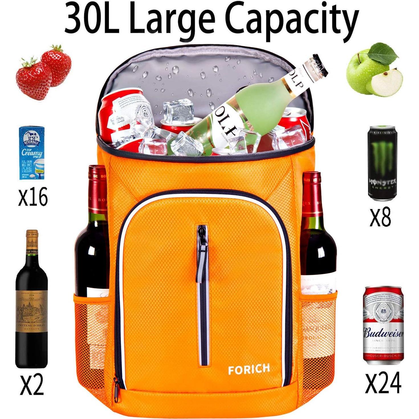 Mochila Térmica FORICH 30L Impermeable para Camping y Picnic