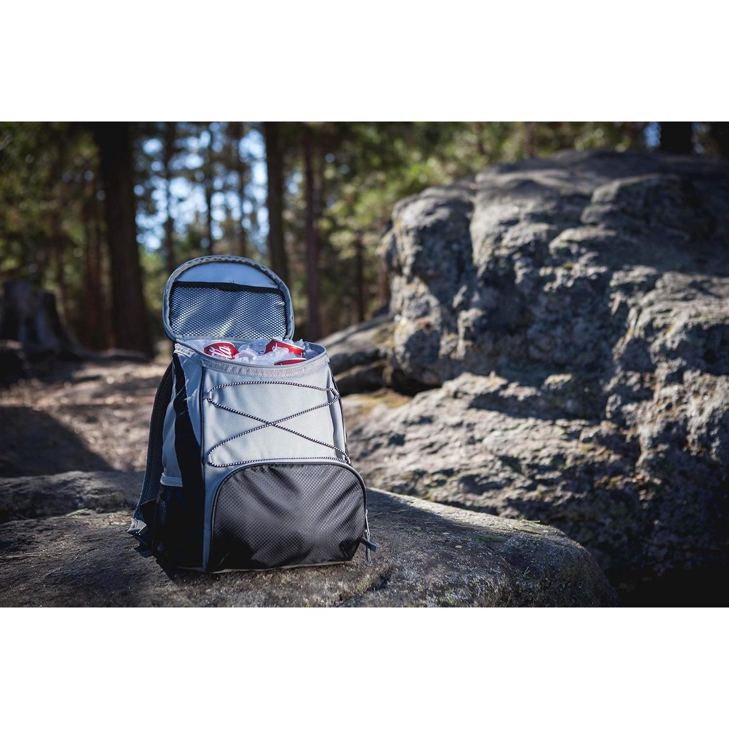 Mochila Enfriadora PTX Picnic Time - Aislada, 20 Latas, Negra