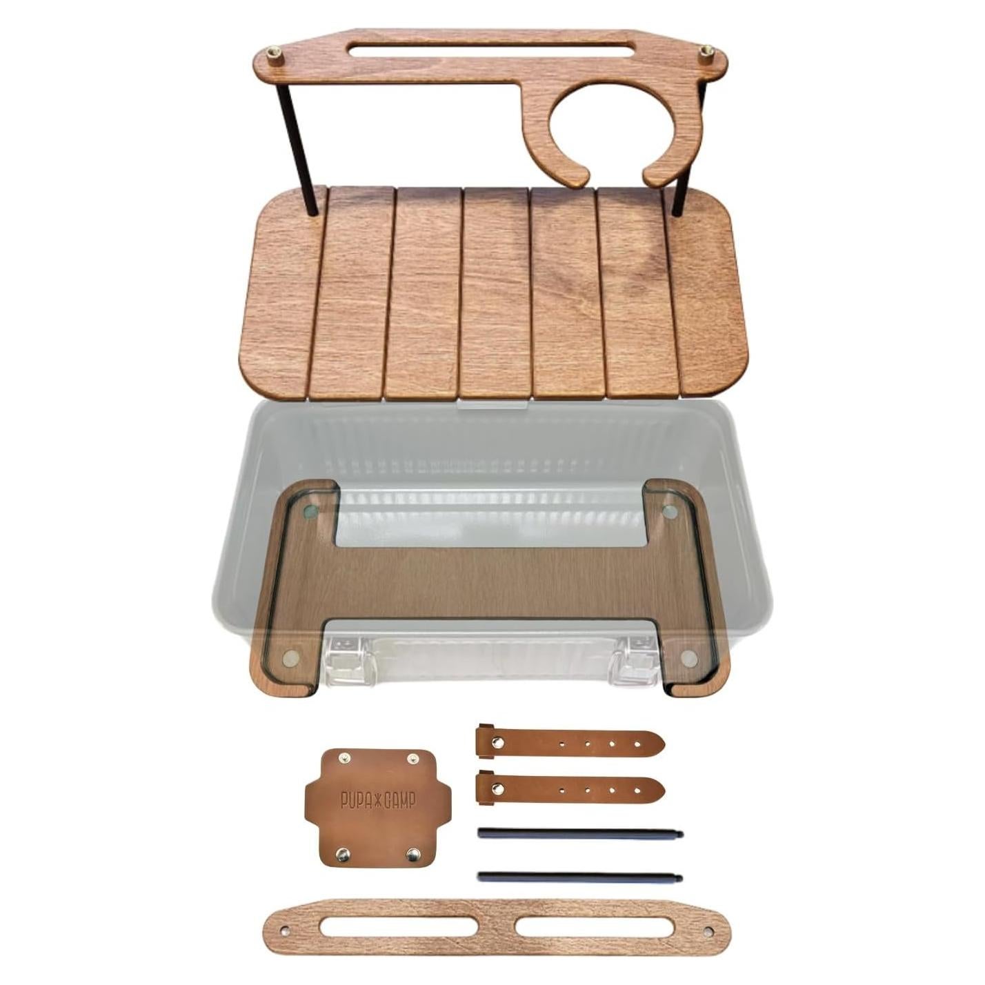 Mesa de Madera PUPA CAMP para Caja de Almuerzo Stanley 10qt