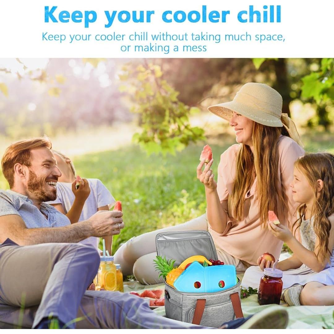 Paquete de Hielo Reutilizable MIYCOO 2 Unidades Azul 28.2x13.2cm