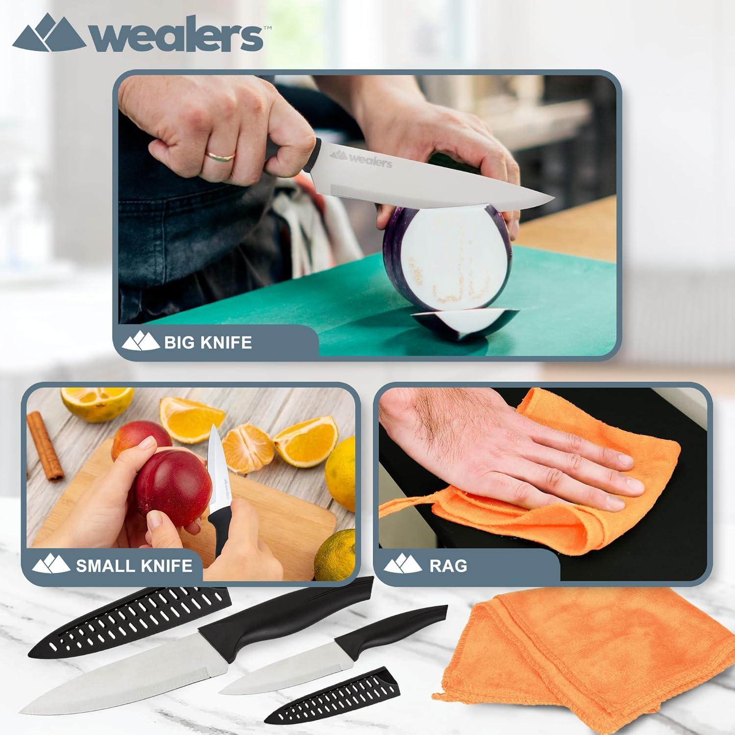 Juego de Utensilios de Cocina Wealers 12 Piezas Naranja Camping