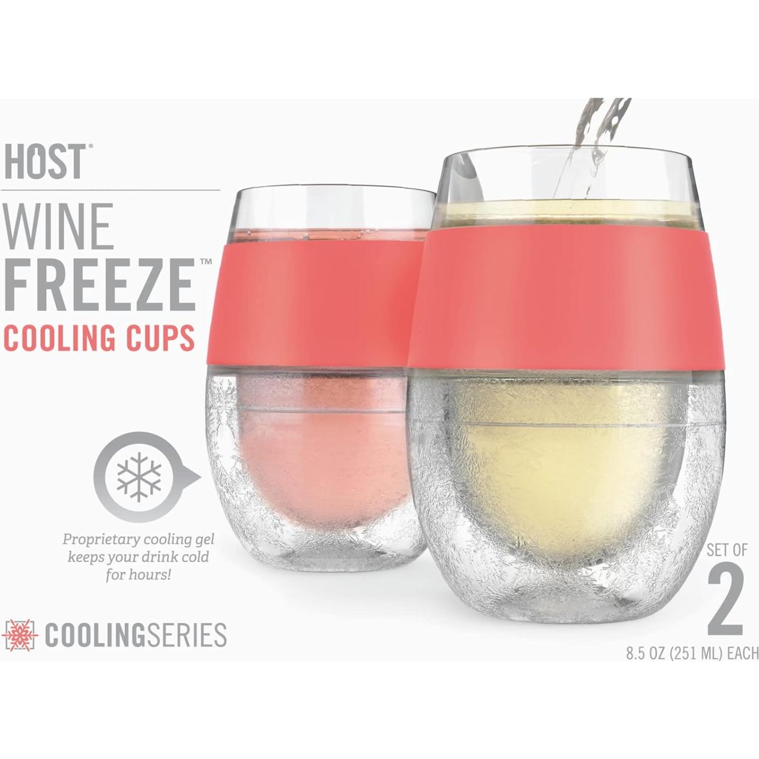 Conjunto de 2 Copas de Vino Aisladas Host Coral 250 ml