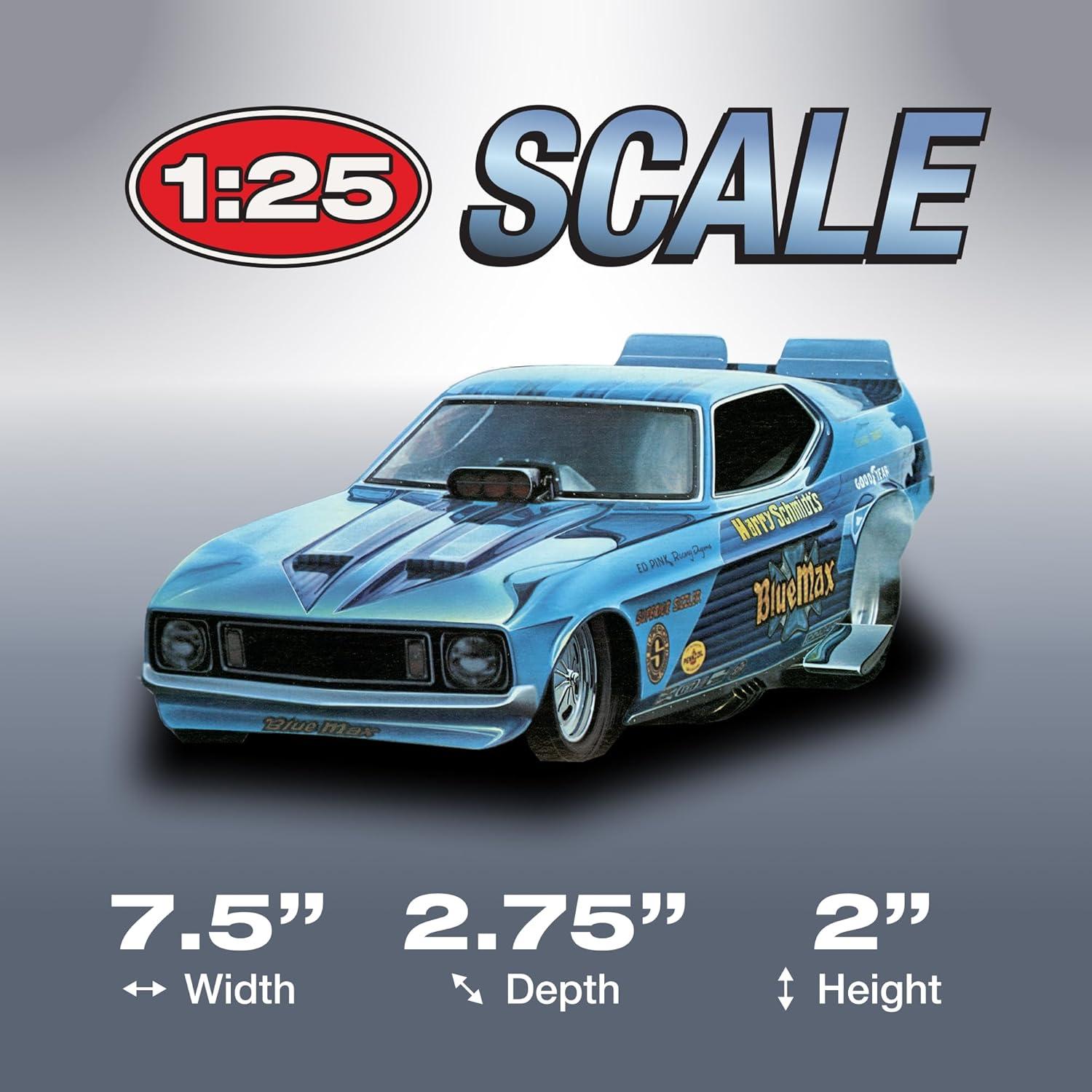 Kit de Modelo Funny Car Mustang Blue Max 1:25 Detallado