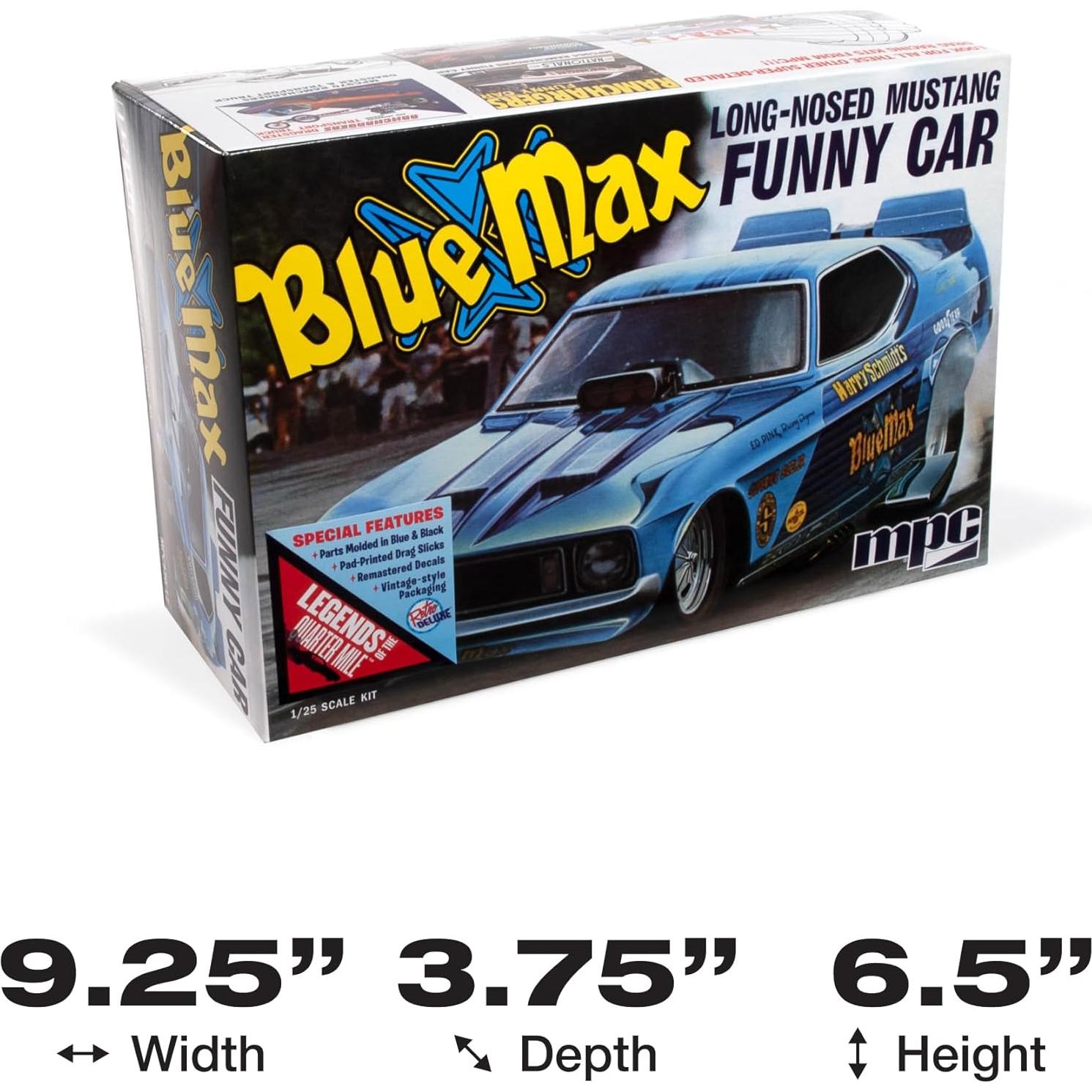 Kit de Modelo Funny Car Mustang Blue Max 1:25 Detallado