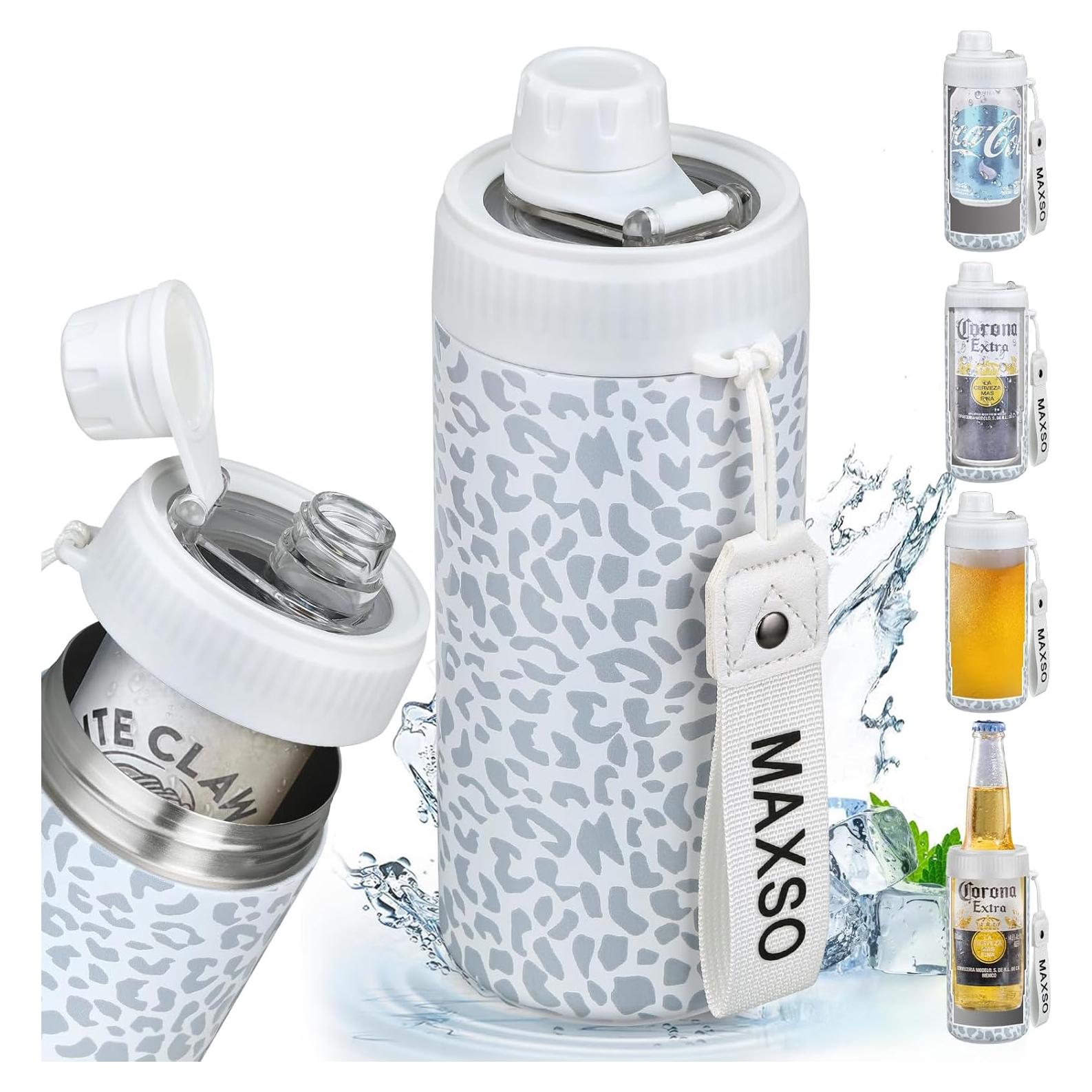 Enfriador de Latas MAXSO 4-en-1 Acero Inoxidable Leopardo