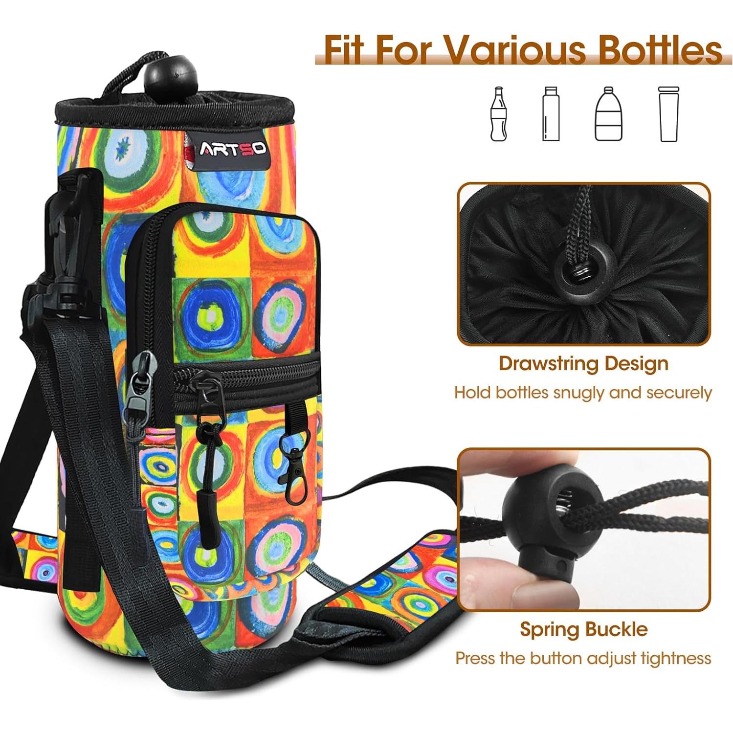 Bolsa Portabotellas ARTSO Neopreno 32oz con Bolsillo