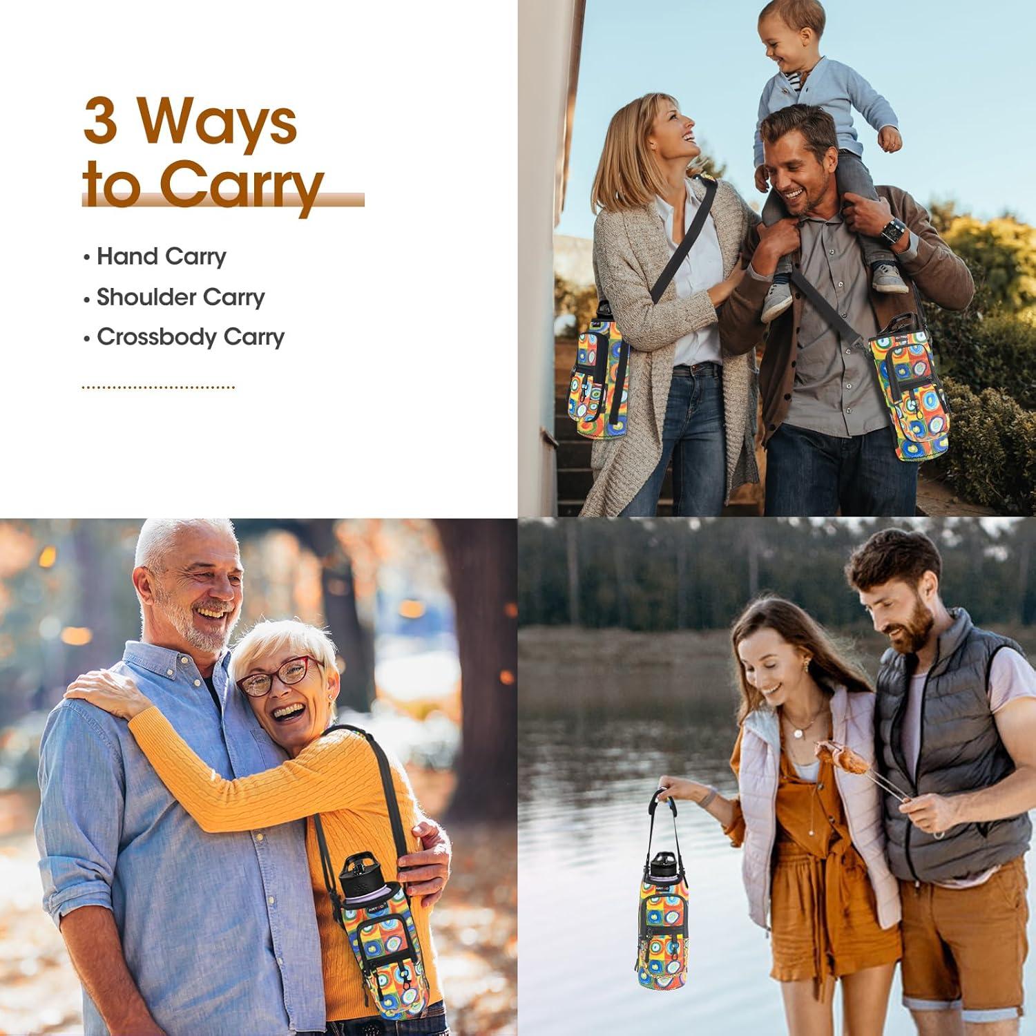 Bolsa Portabotellas ARTSO Neopreno 32oz con Bolsillo