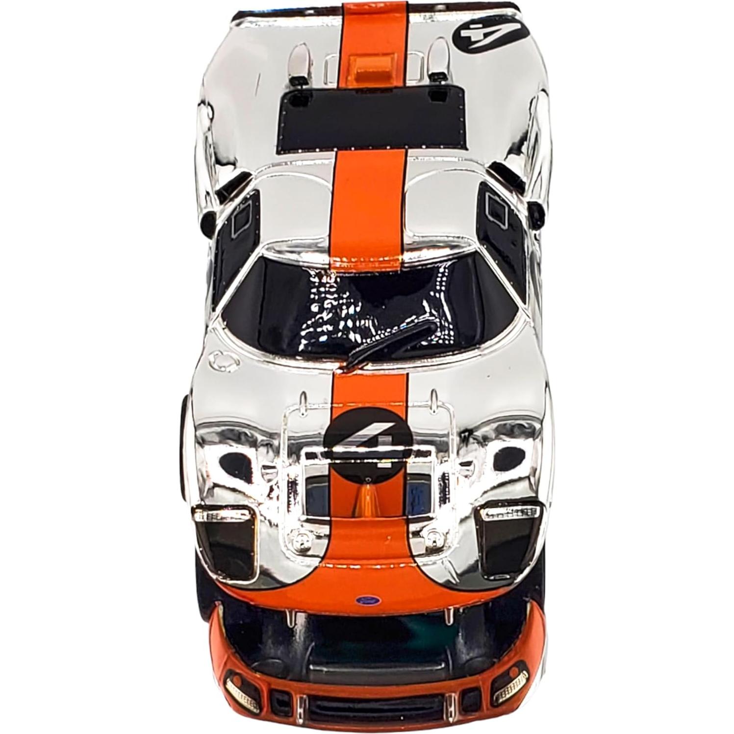 AFX GT40 MKII #4 Espejo Cromado Naranja Slot Car HO