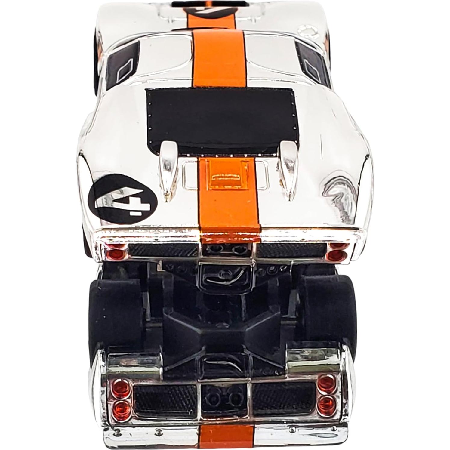 AFX GT40 MKII #4 Espejo Cromado Naranja Slot Car HO