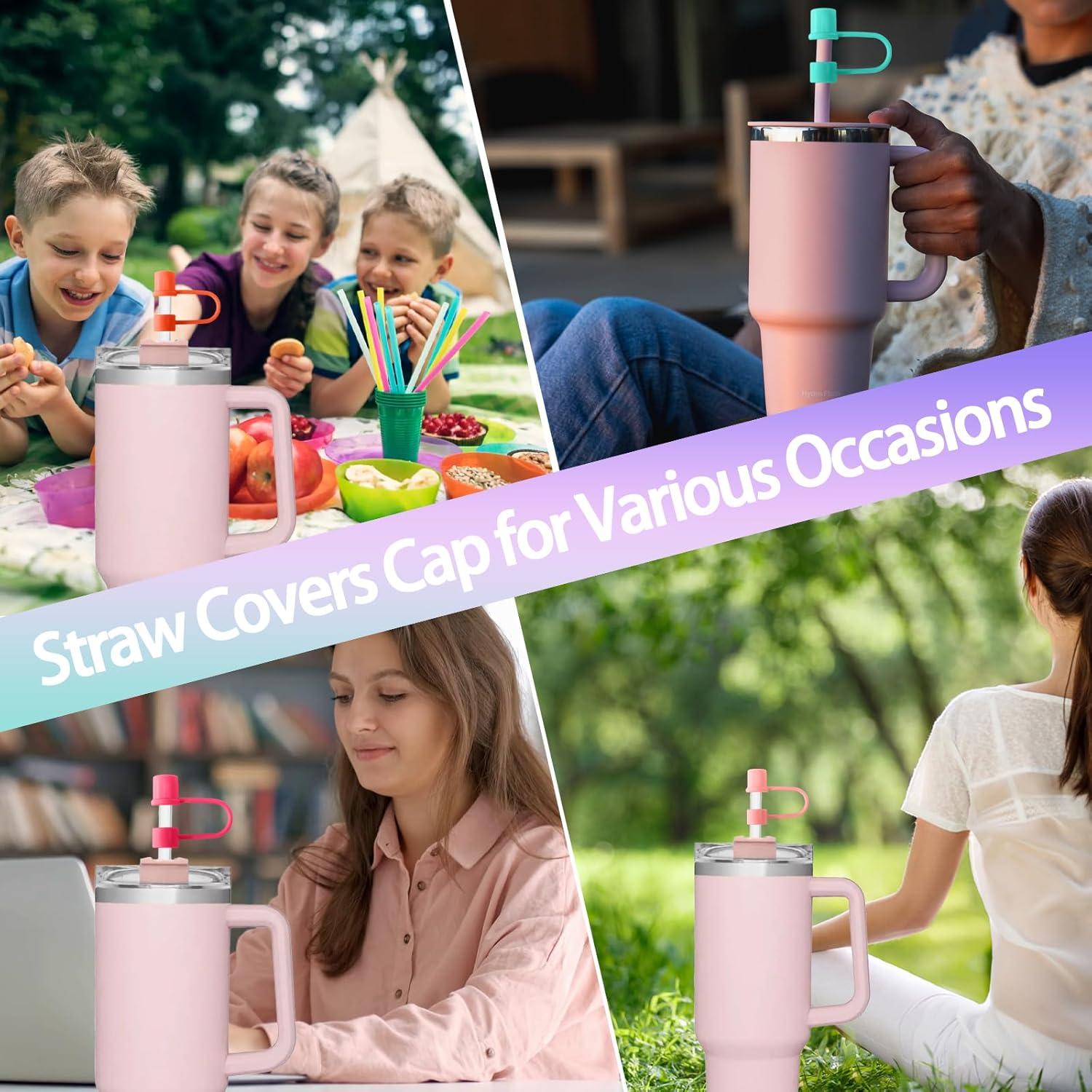 6 Tapas de Silicona para Pajitas CEDIDJAC 10mm Verde Reutilizables