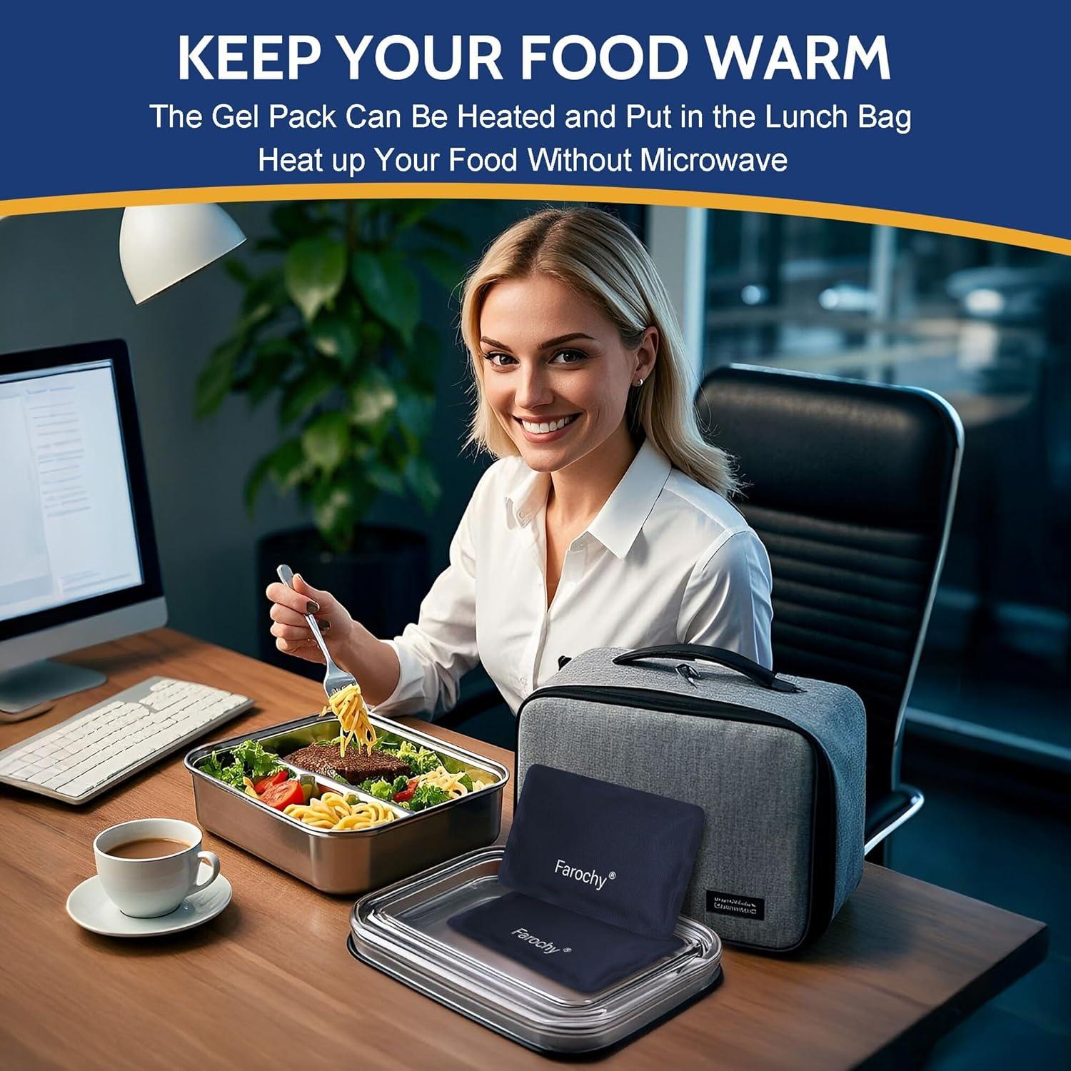 Paquetes de Hielo Reutilizables Farochy 2PCS 17x11cm Ecológicos