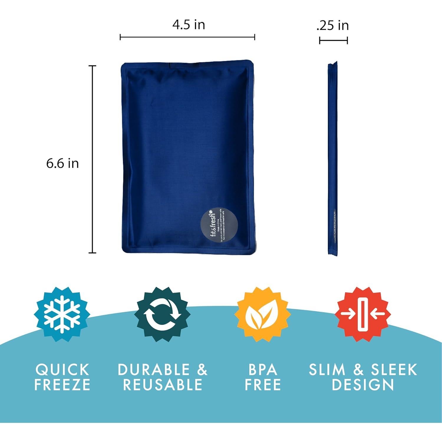 Paquete de Hielo Suave Fit & Fresh 2 Unidades Berry Geo