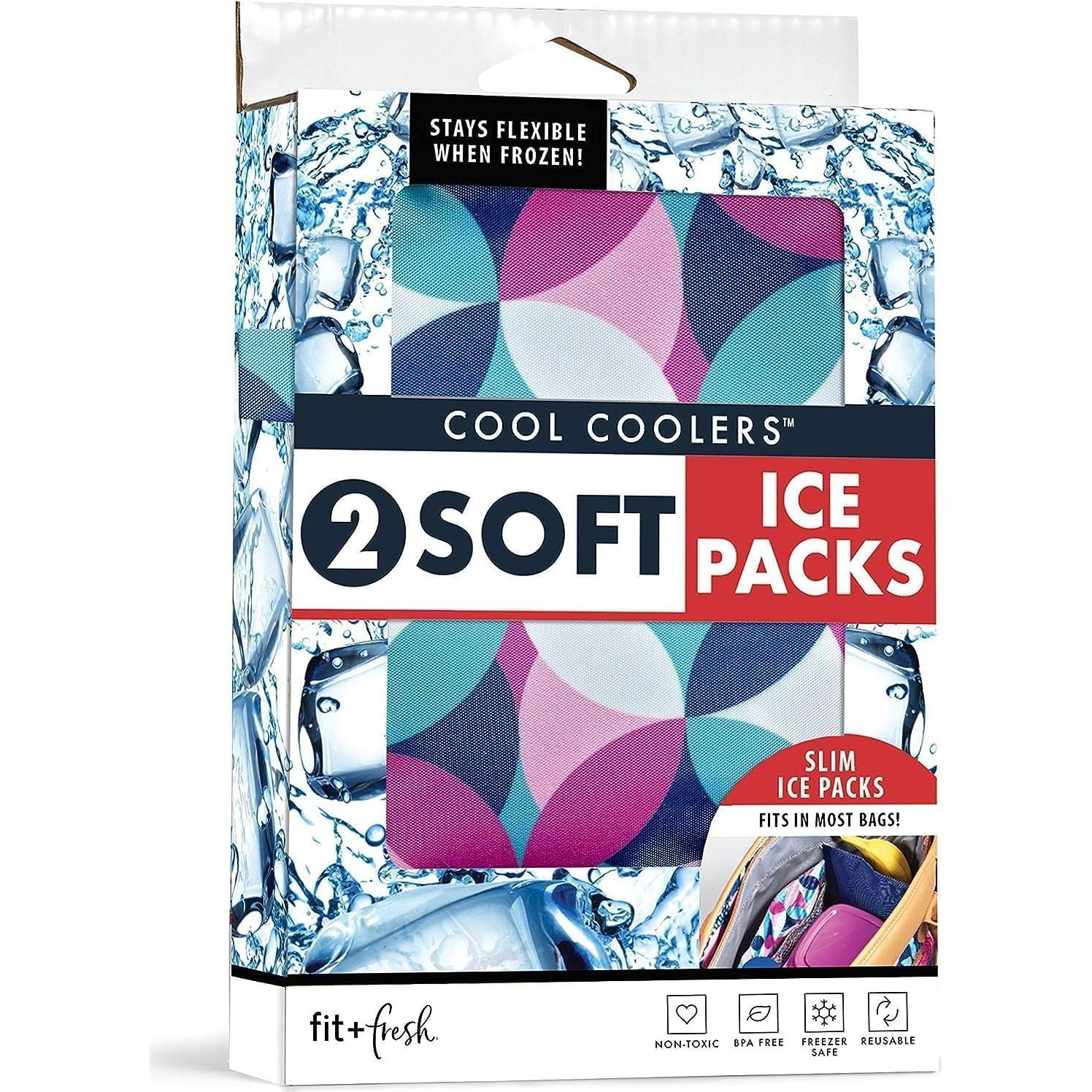 Paquete de Hielo Suave Fit & Fresh 2 Unidades Berry Geo